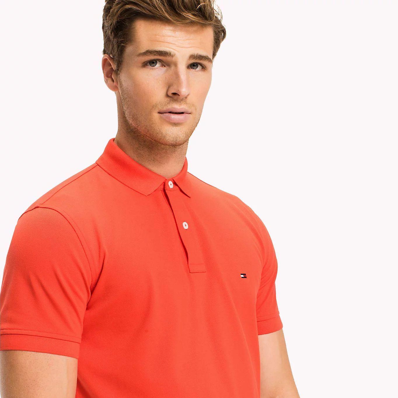 Polo Regular Fit Rojo Tommy Hilfiger E2-2