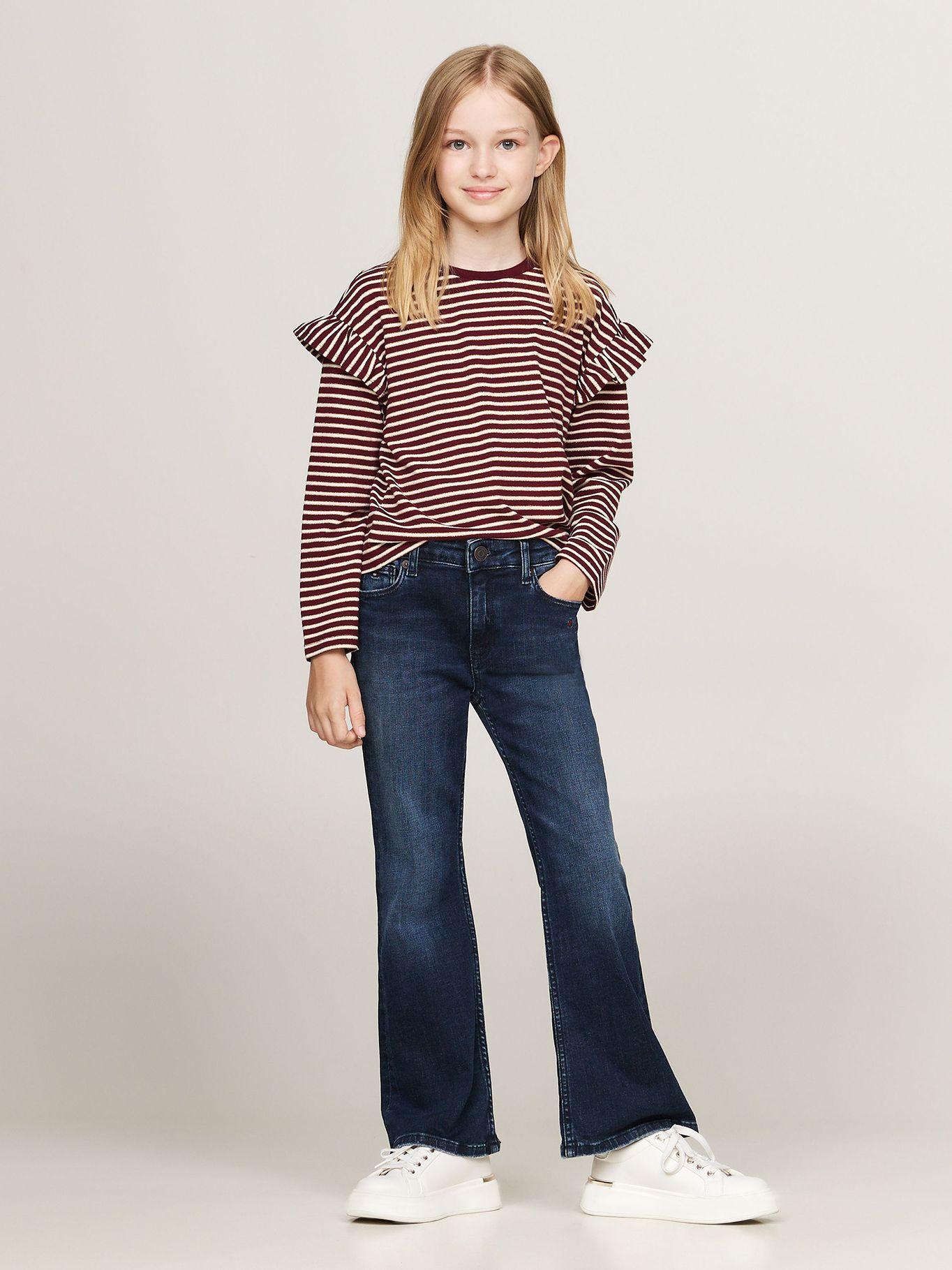 Polera Lurex Stripe Con Logo Burdeo Tommy Hilfiger-1