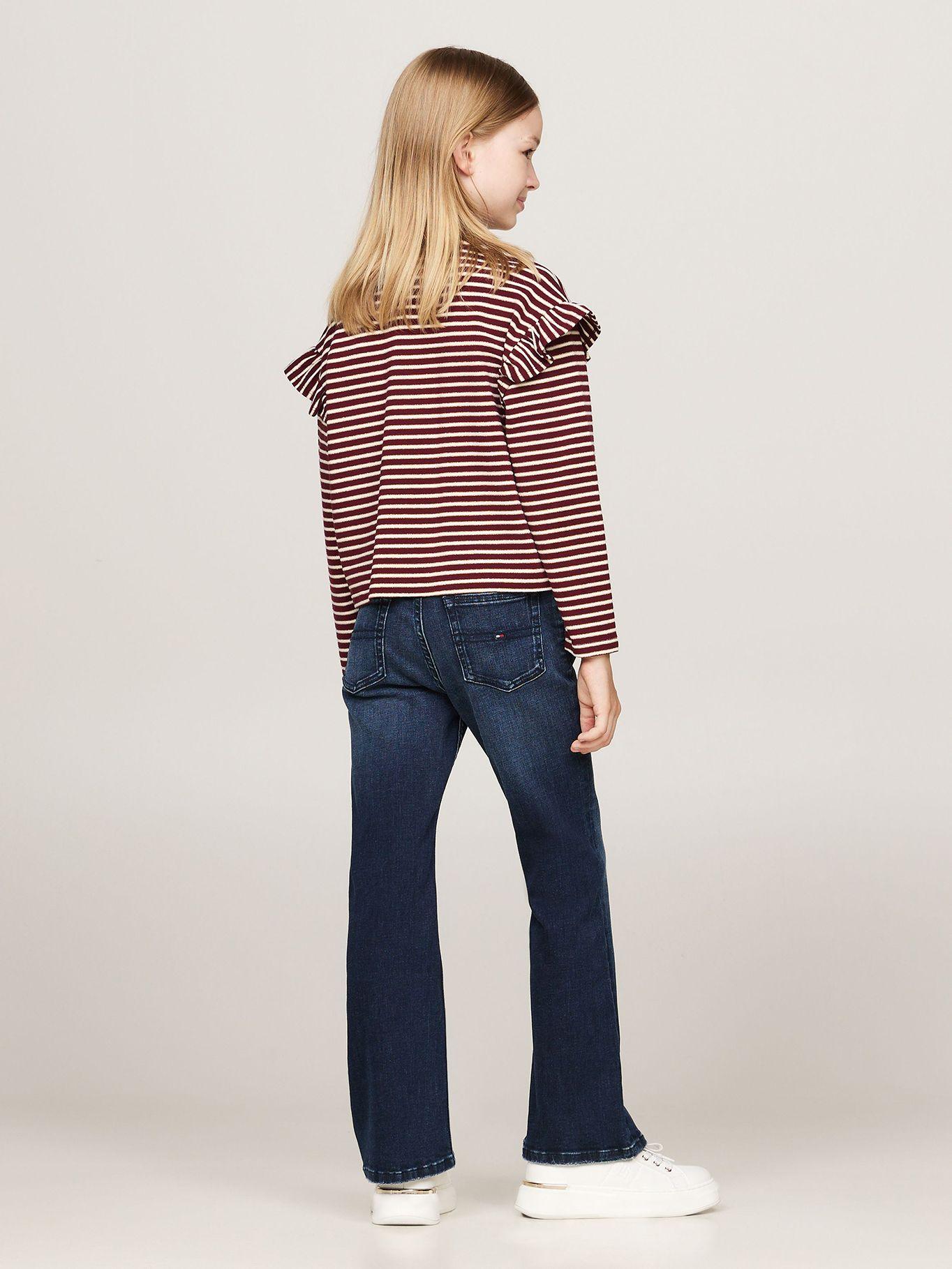 Polera Lurex Stripe Con Logo Burdeo Tommy Hilfiger-2