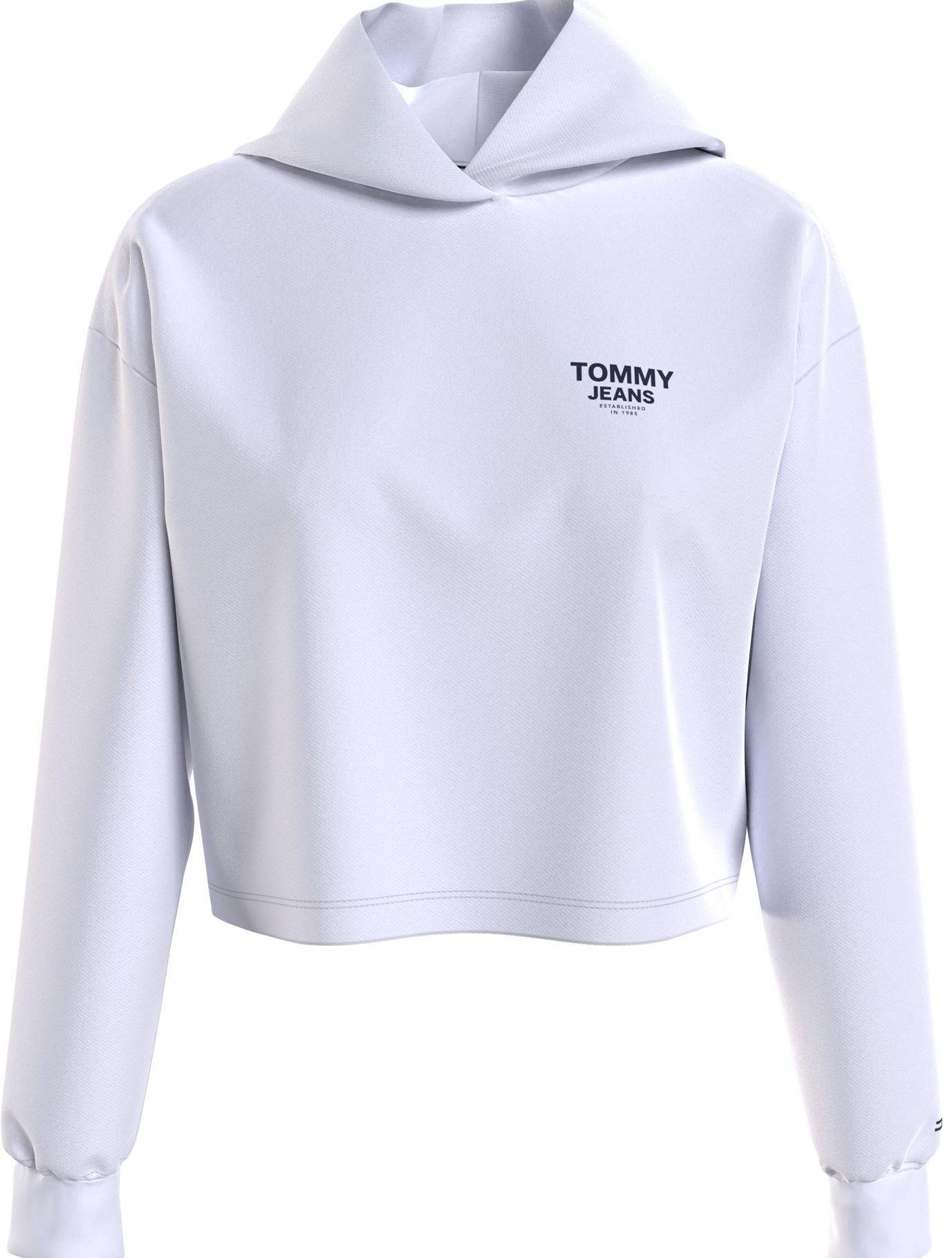 Polerón Con Gorro Cropped Blanco Tommy Jeans JN2-0