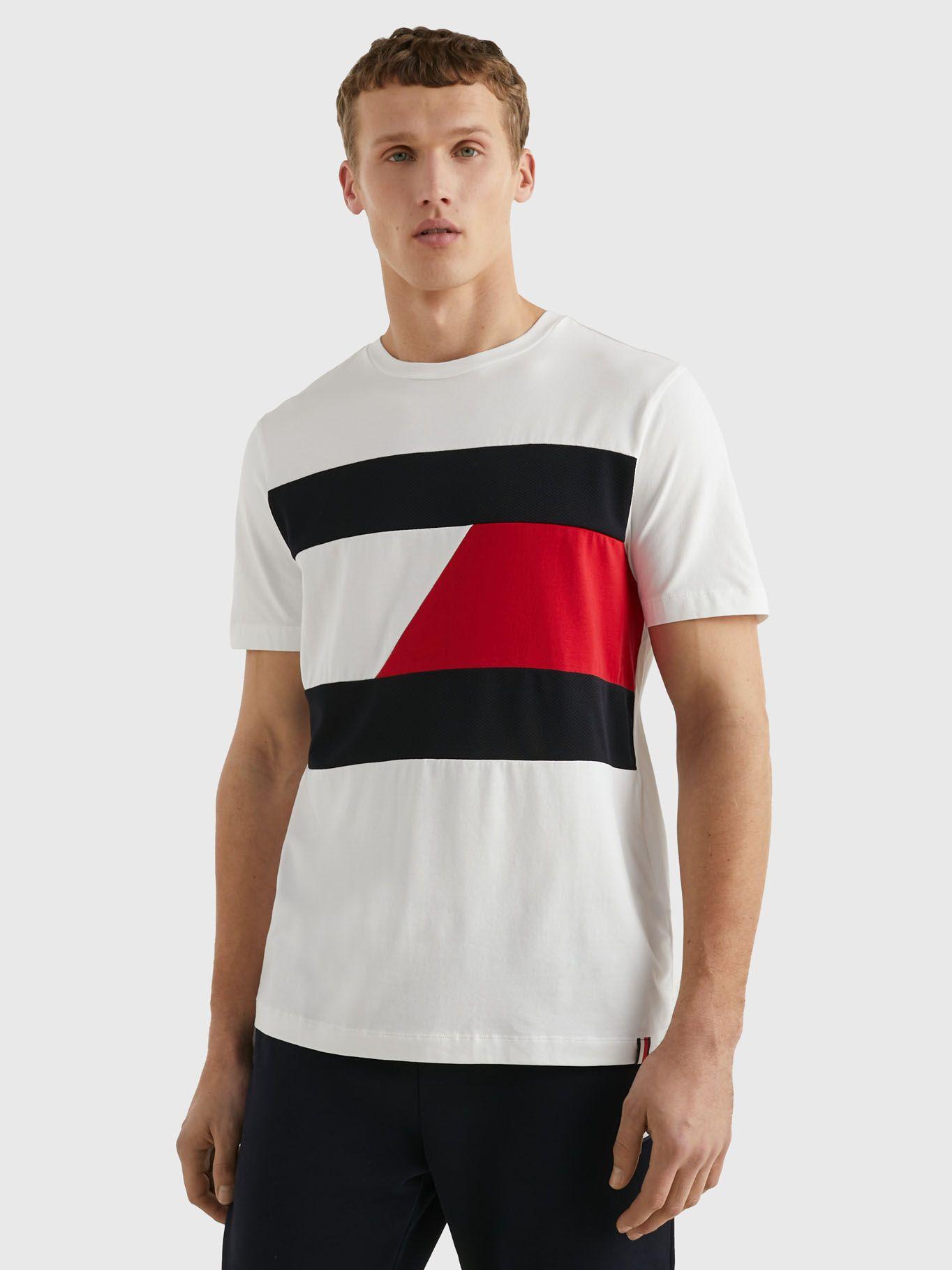 Polera Sport Color Block Blanco Tommy Hilfiger-0