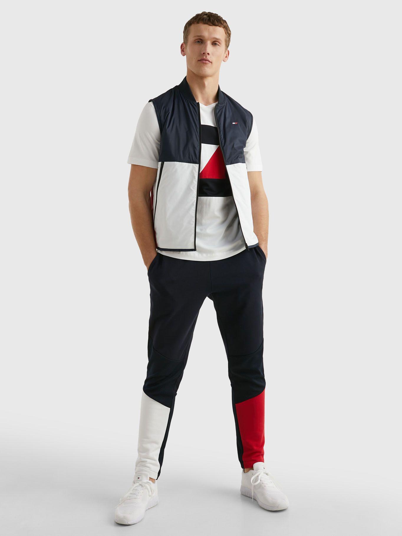 Polera Sport Color Block Blanco Tommy Hilfiger-1