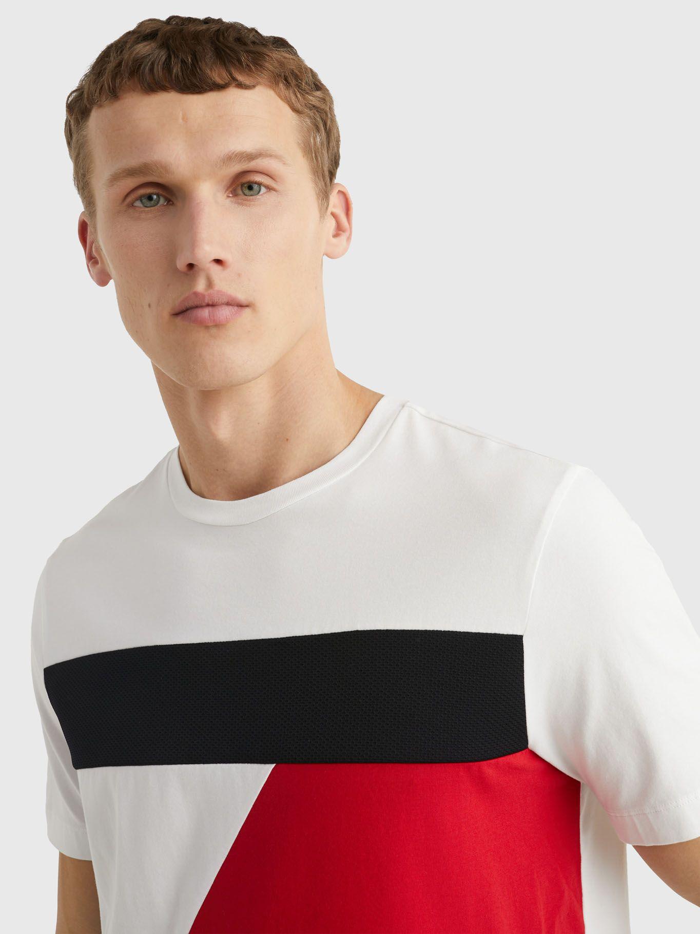 Polera Sport Color Block Blanco Tommy Hilfiger-3