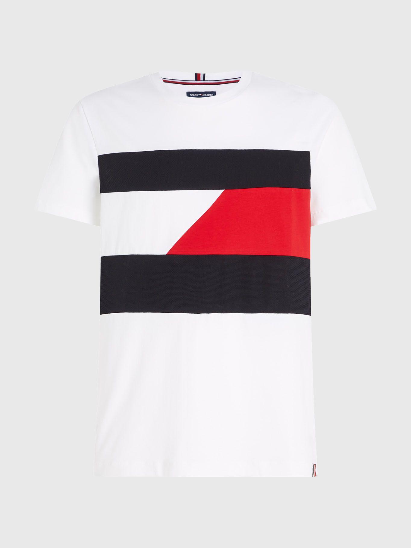 Polera Sport Color Block Blanco Tommy Hilfiger-6