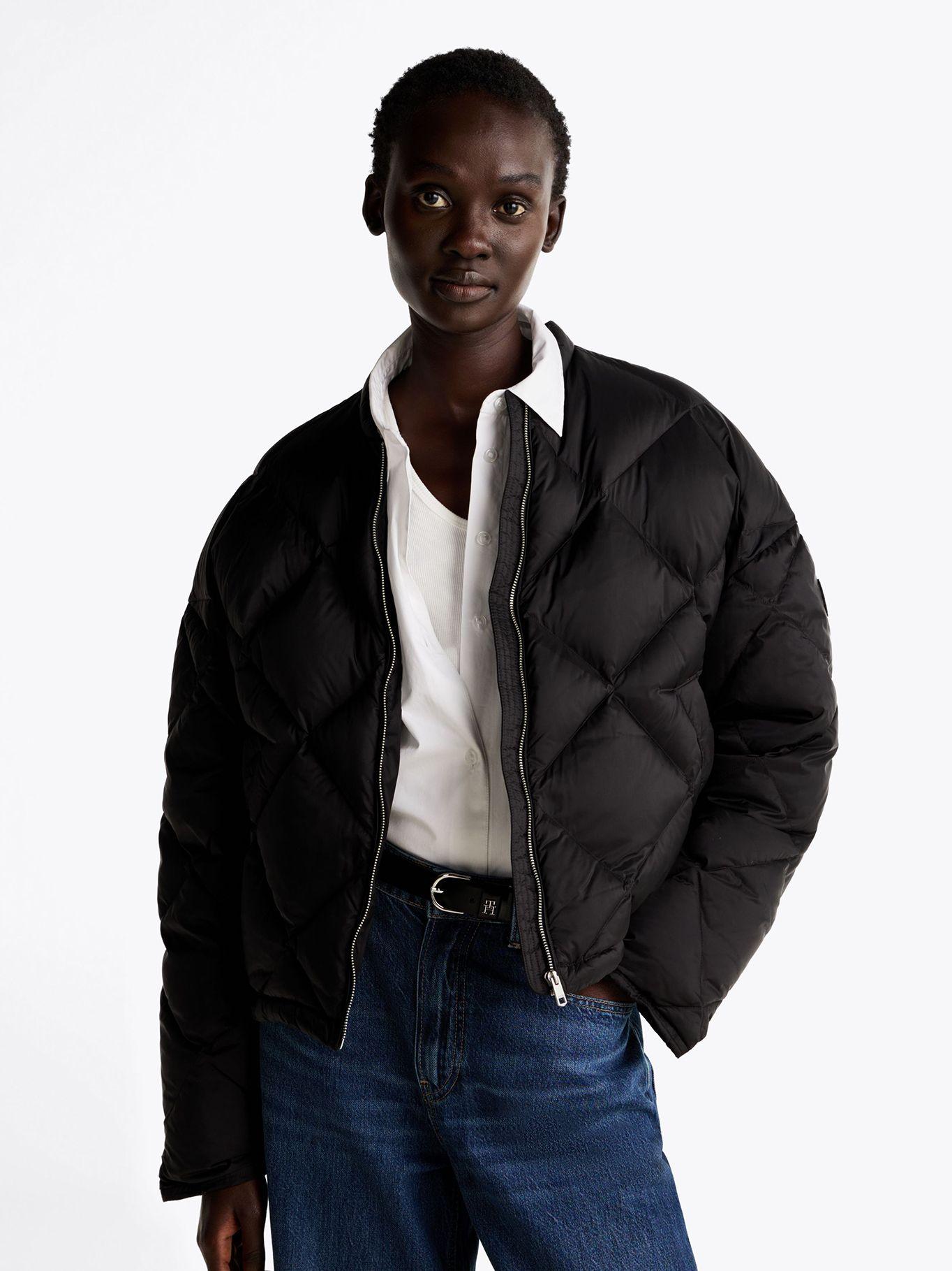 Parka Estilo Bomber Acolchada Negro Tommy Hilfiger-0