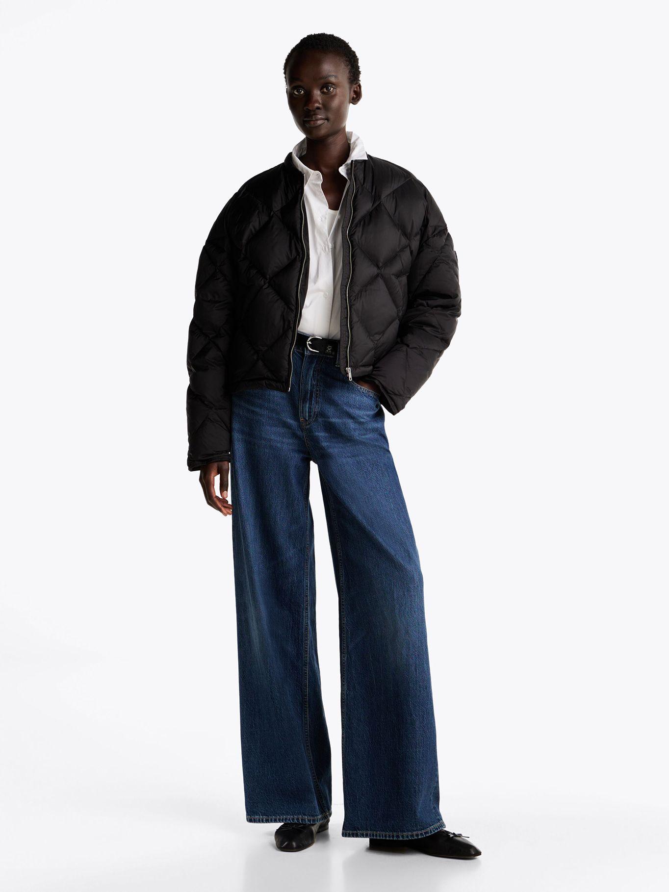 Parka Estilo Bomber Acolchada Negro Tommy Hilfiger-1
