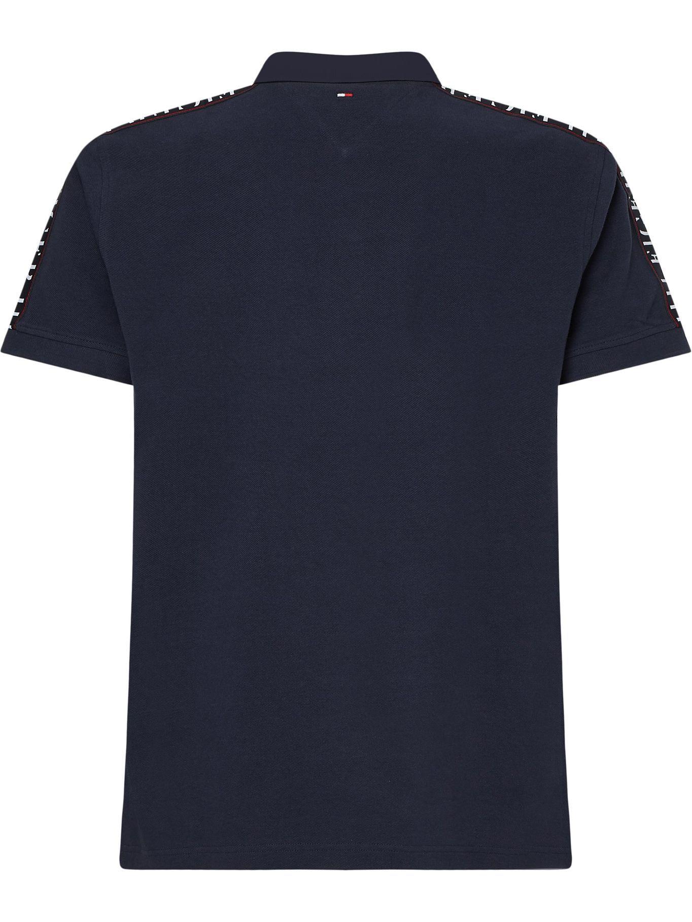 Polo Logo Bordado Azul Tommy Hilfiger MY2-1