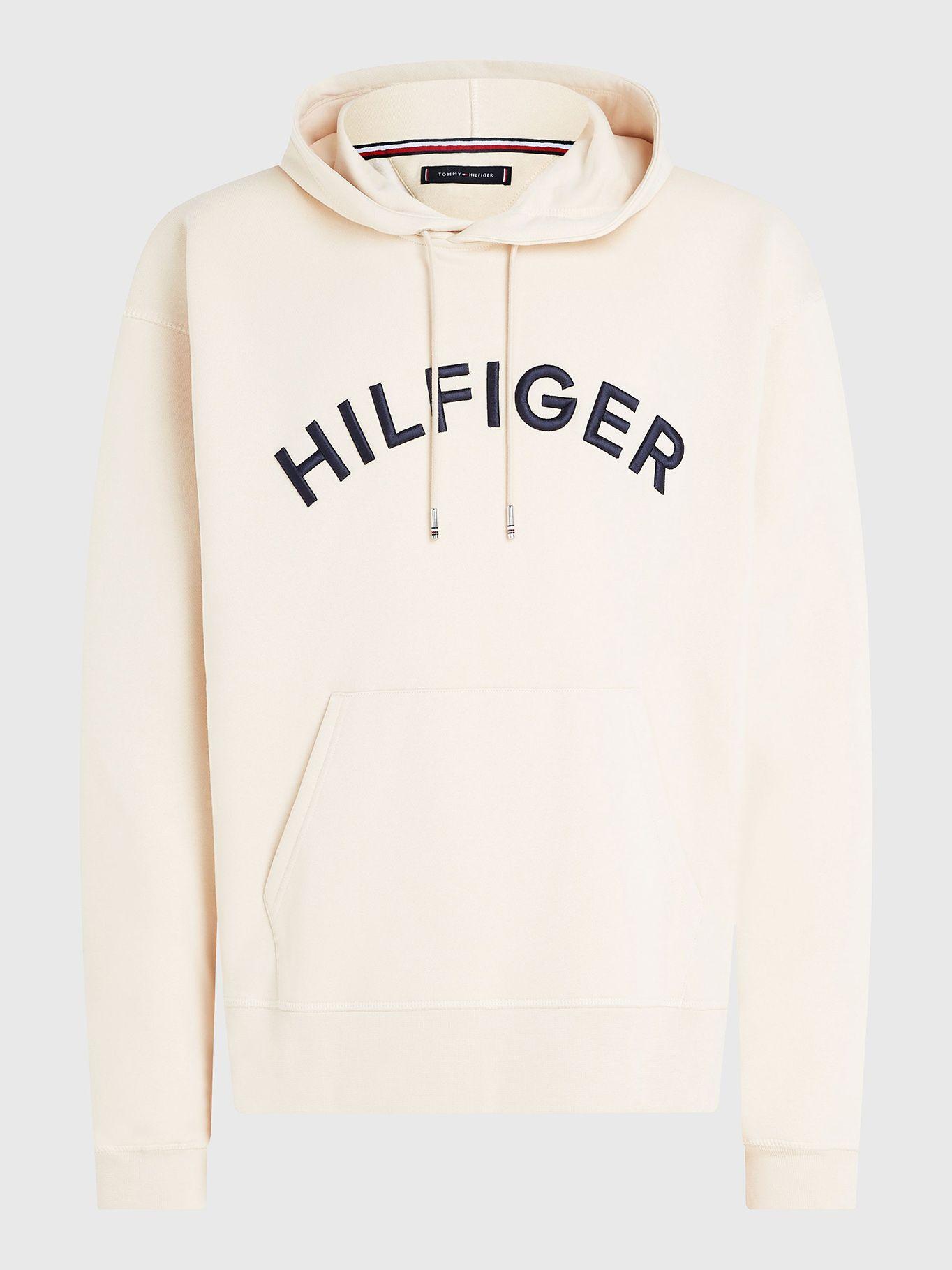 Polerón Sport Hoodie Logo Arqueado Beige Tommy Hilfiger-4