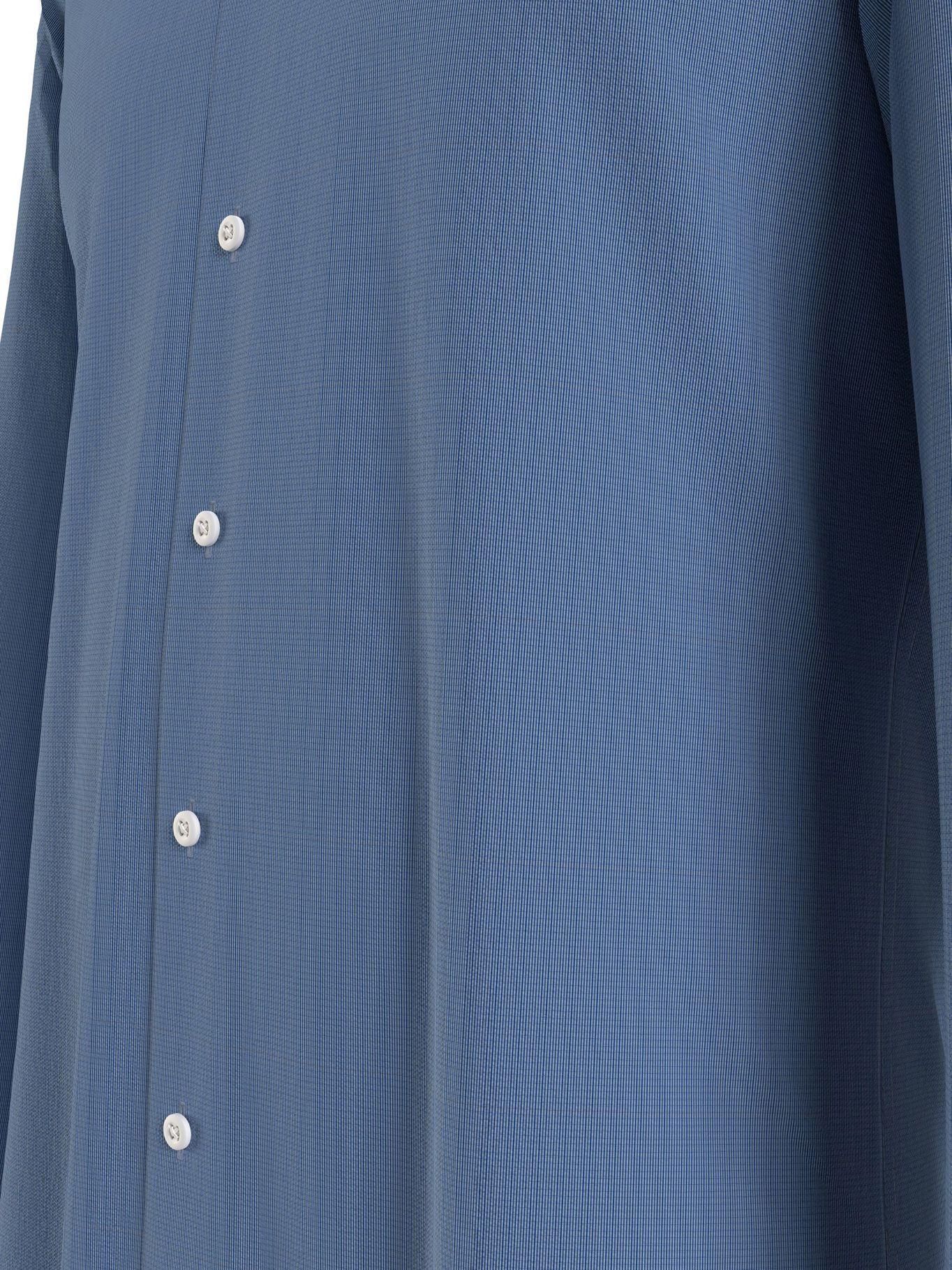 Camisa A Rayas Solid Corte Regular Celeste Tommy Hilfiger-4