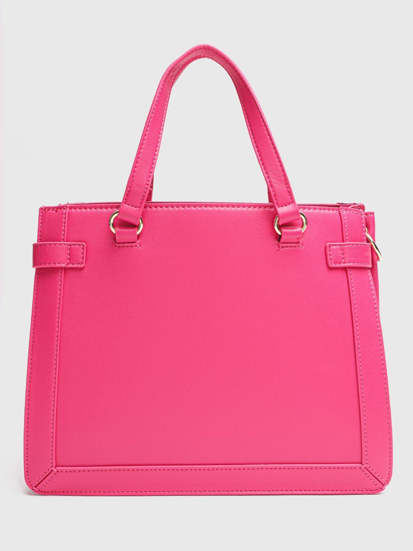 Bolso Satchel Con Bandolera Rosado Tommy Hilfiger-1
