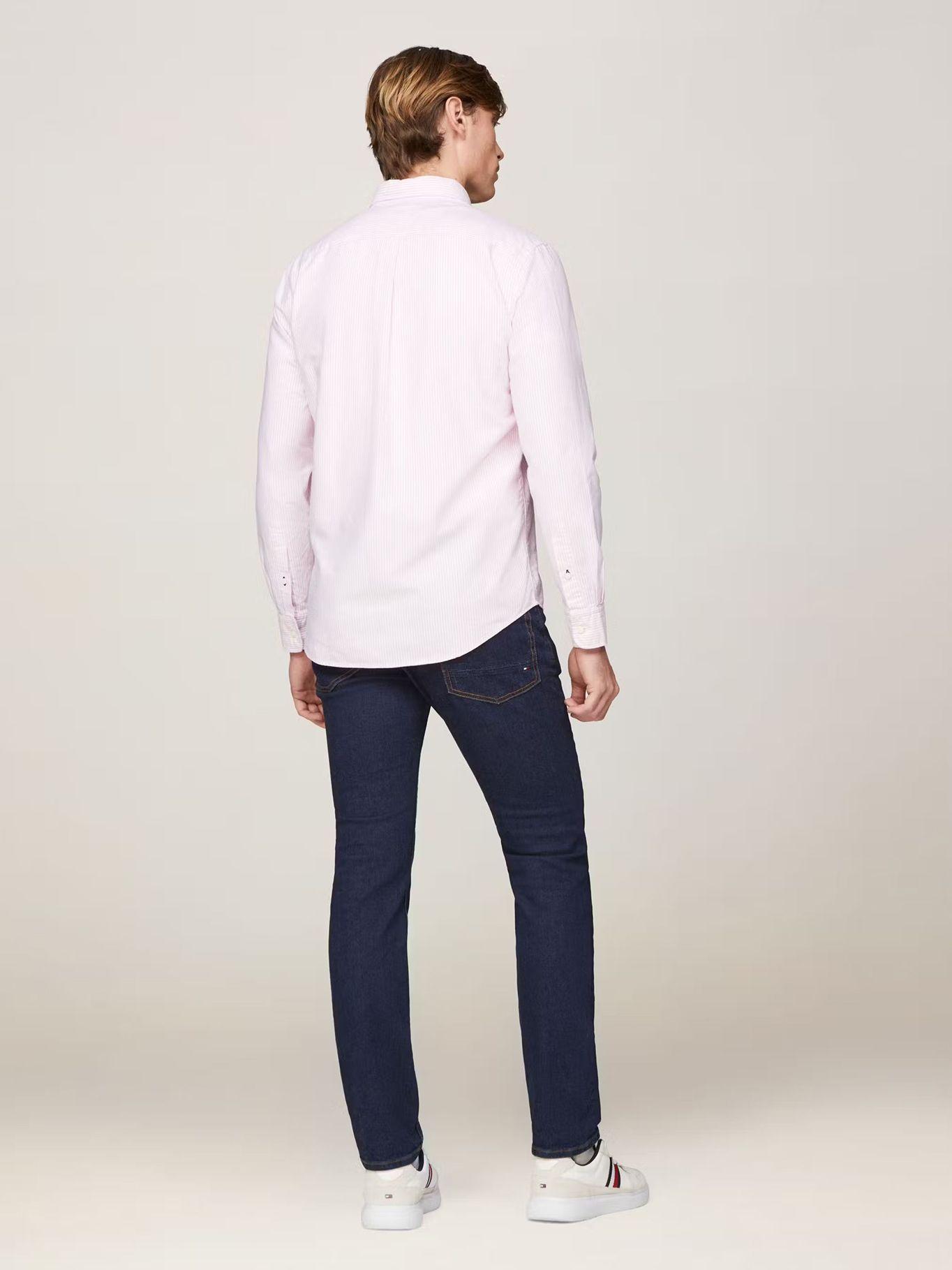 Camisa Heritage De Rayas Regular Fit Rosado Tommy Hilfiger-2