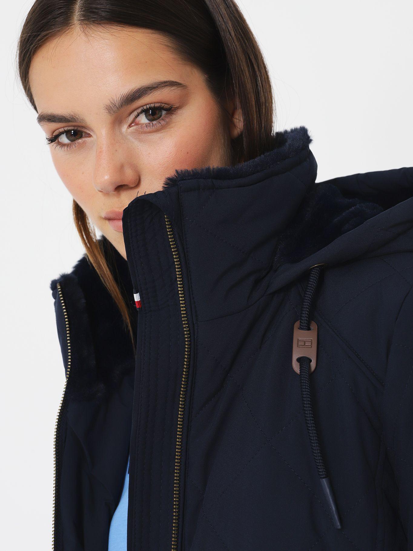PARKA ACOLCHADA GORRO Y CIERRE AZUL TOMMY HILFIGER-3