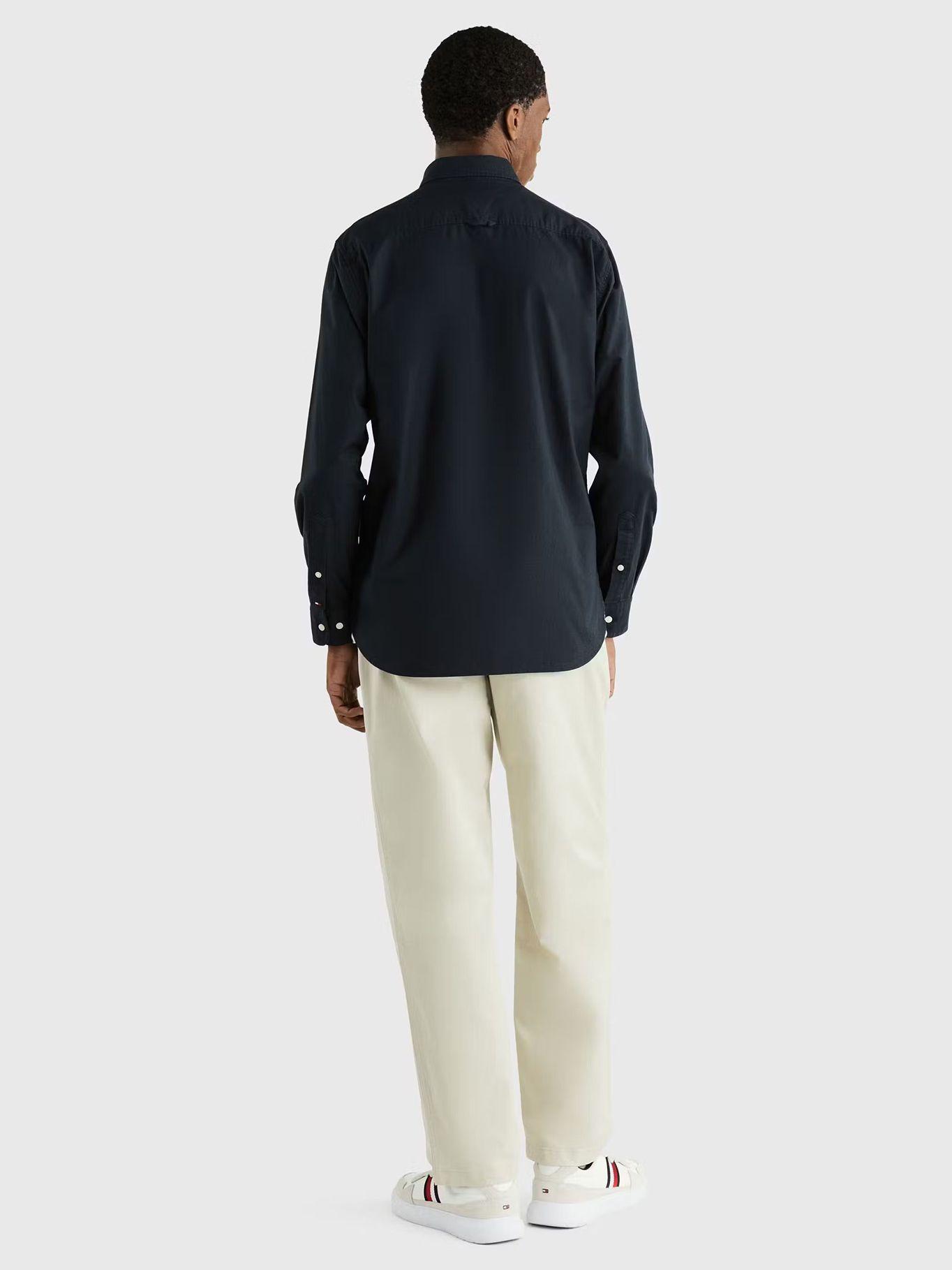 Camisa Regular Fit Monogram Azul Tommy Hilfiger-2