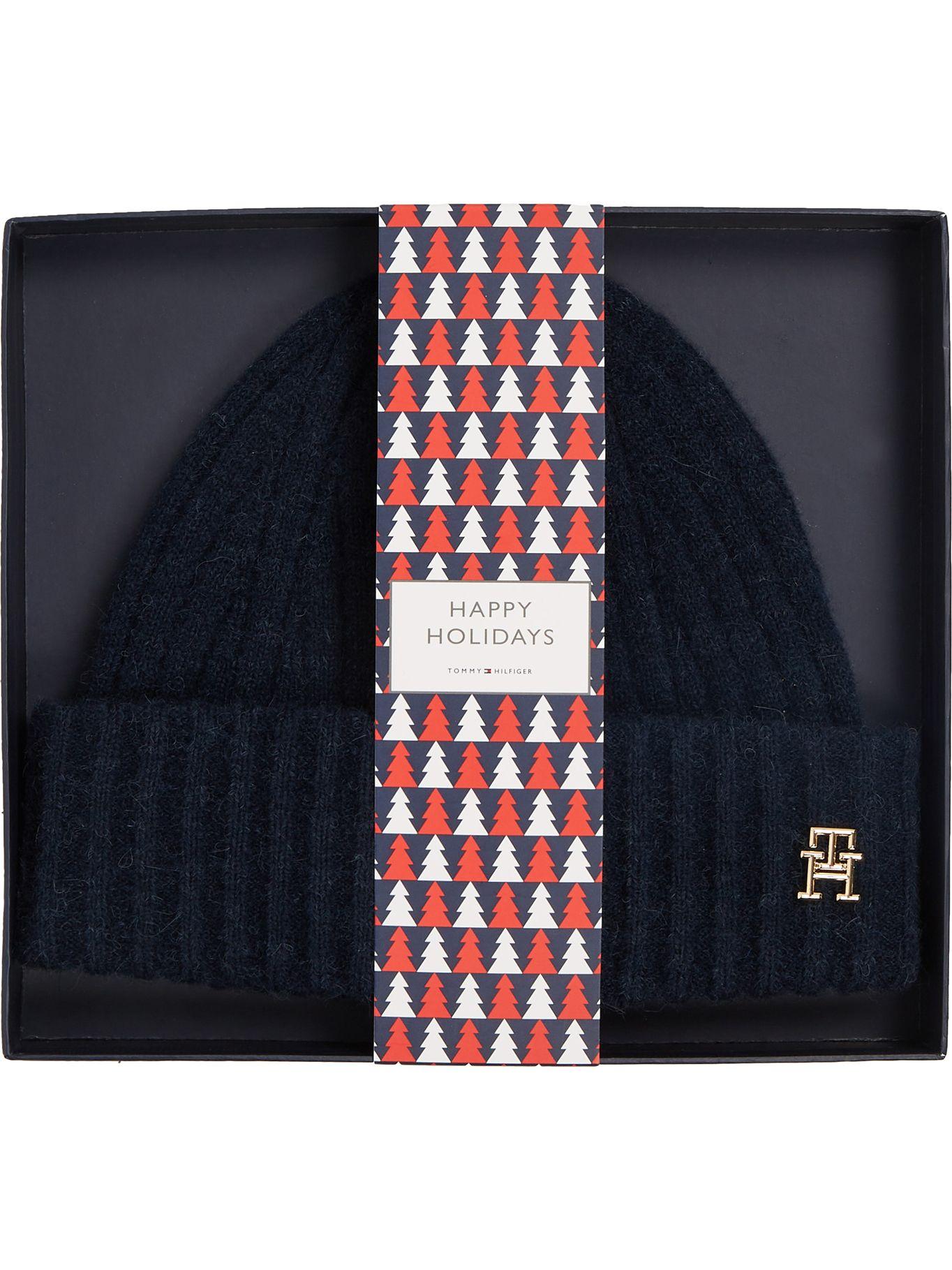 Gorro Beanie Modern Monogram Azul Tommy Hilfiger-1
