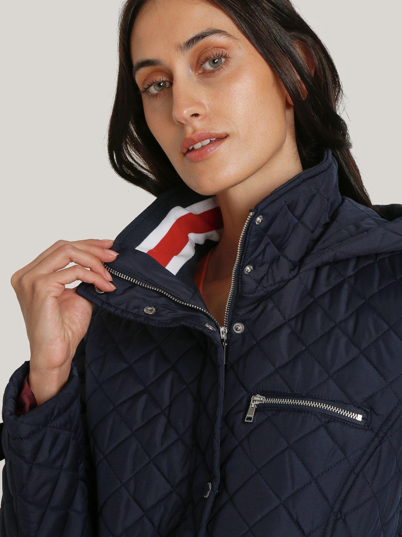 Parka Quilted acolchada con cierre Azul Tommy Hilfiger-3