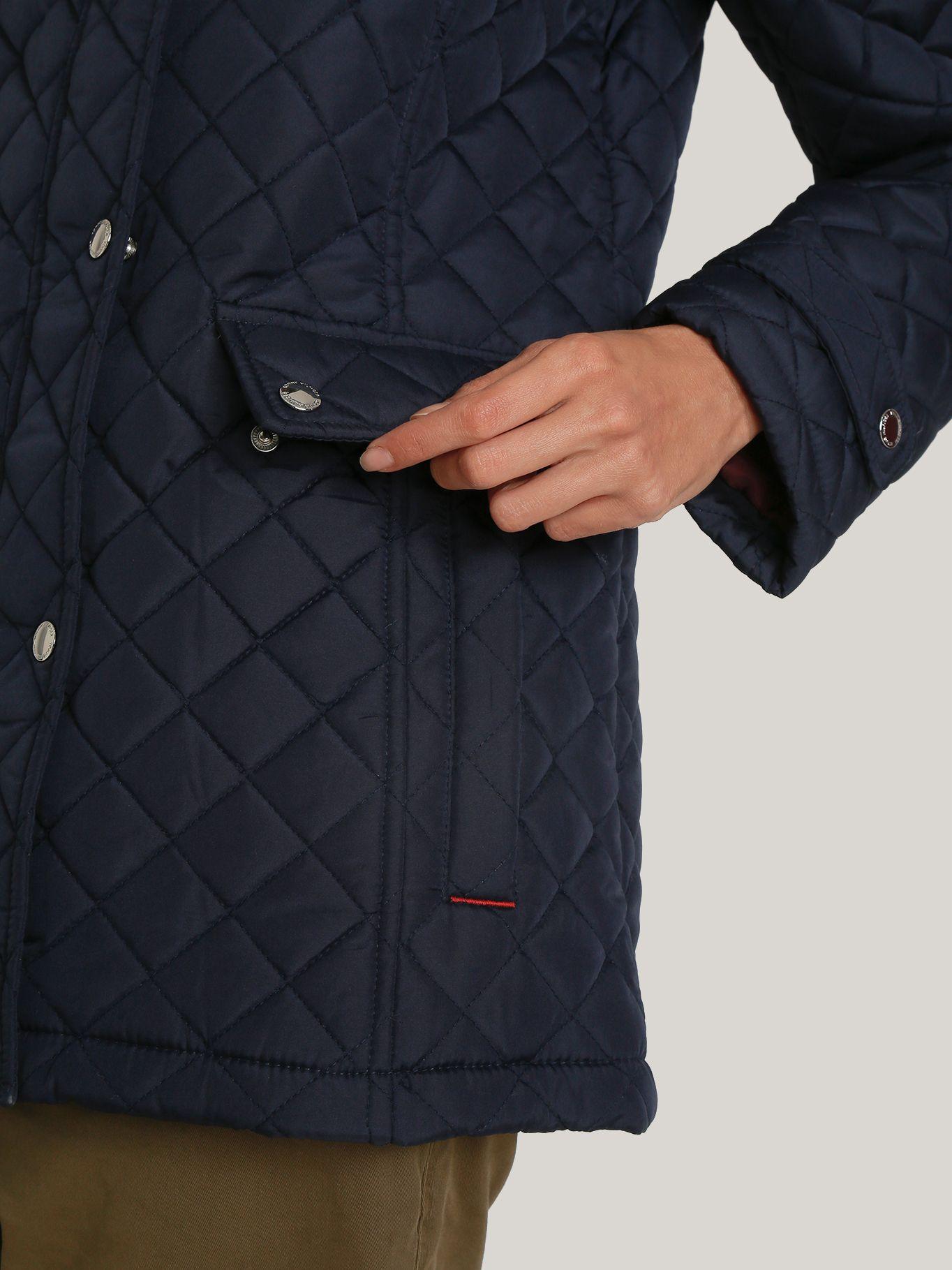 Parka Quilted acolchada con cierre Azul Tommy Hilfiger-4