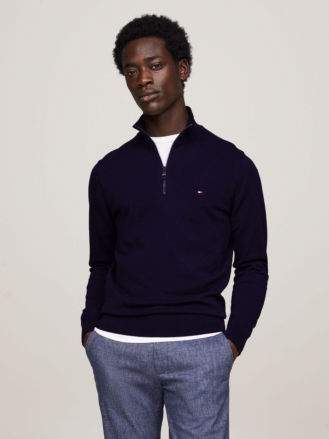 SWEATER COLECCIÓN 1985 CIERRE AZUL TOMMY HILFIGER-0