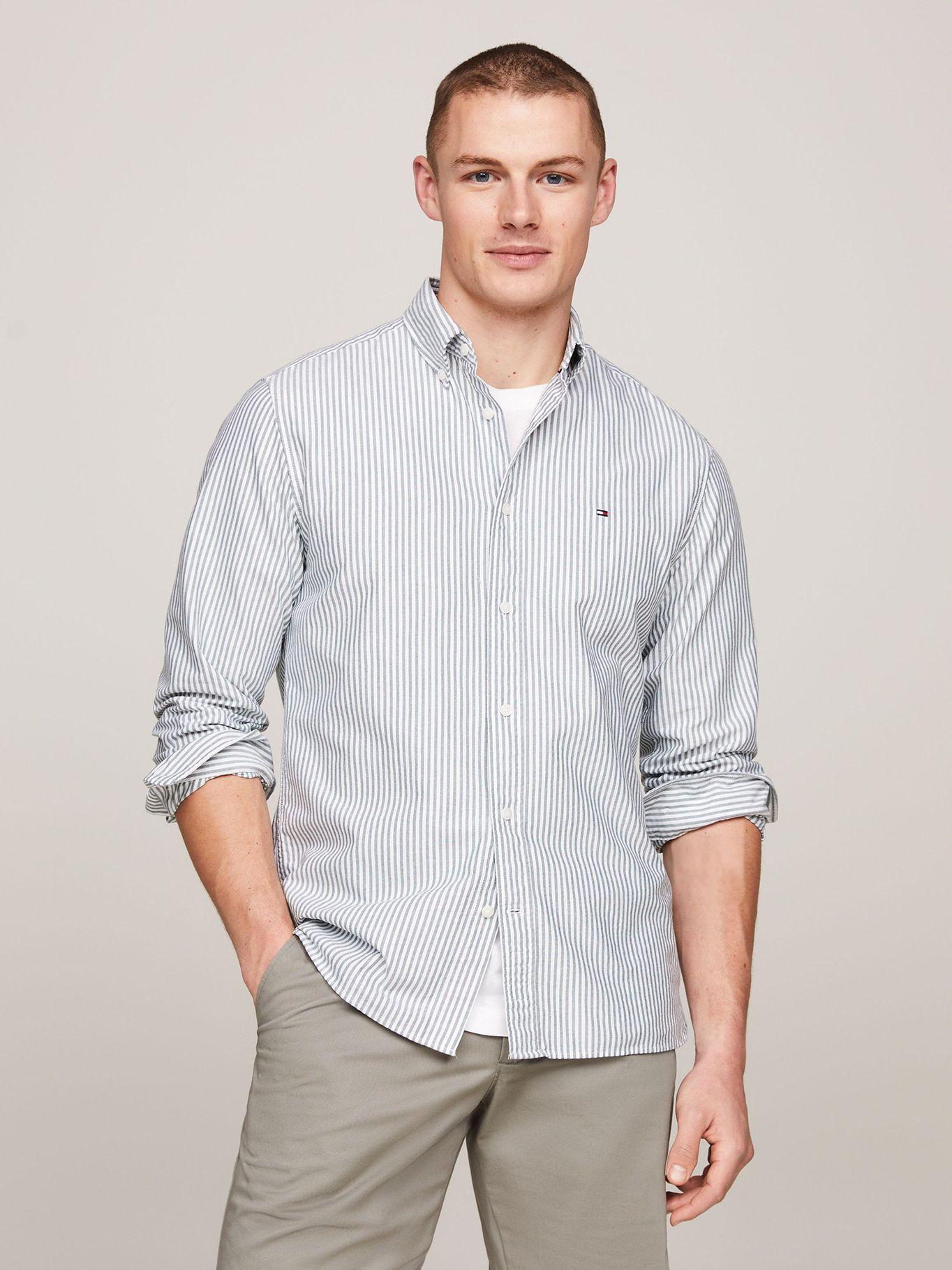 Camisa Heritage De Rayas Regular Fit Blanco Tommy Hilfiger-0