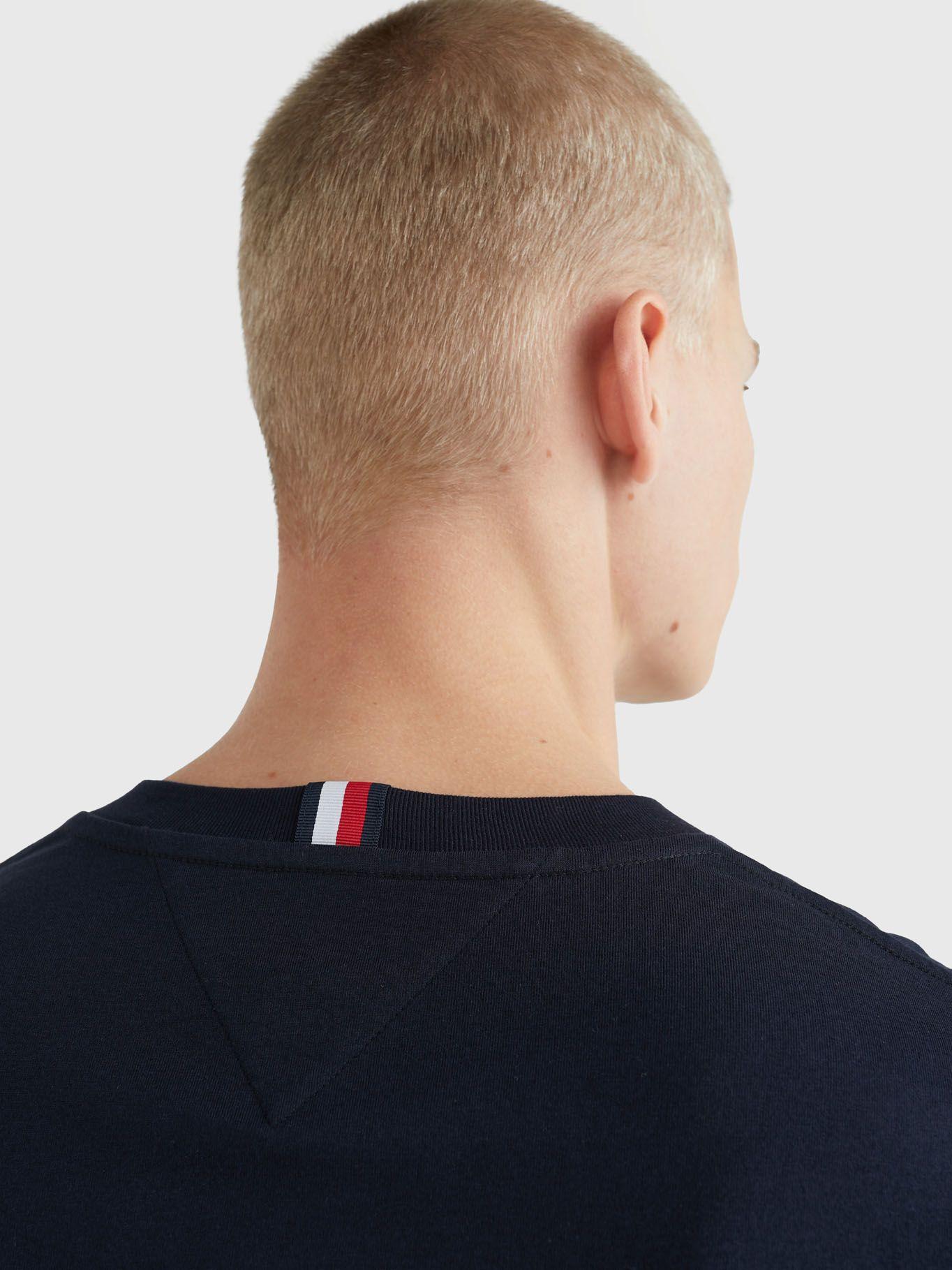 Polera Color Block Slim Fit Azul Tommy Hilfiger-3