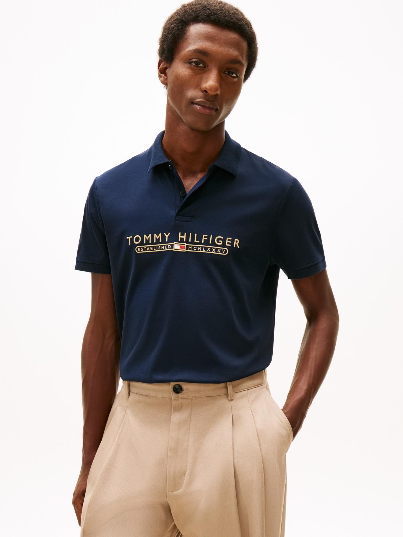 Polo Interlock Lux Regular Fit Tommy Hilfiger Azul-0