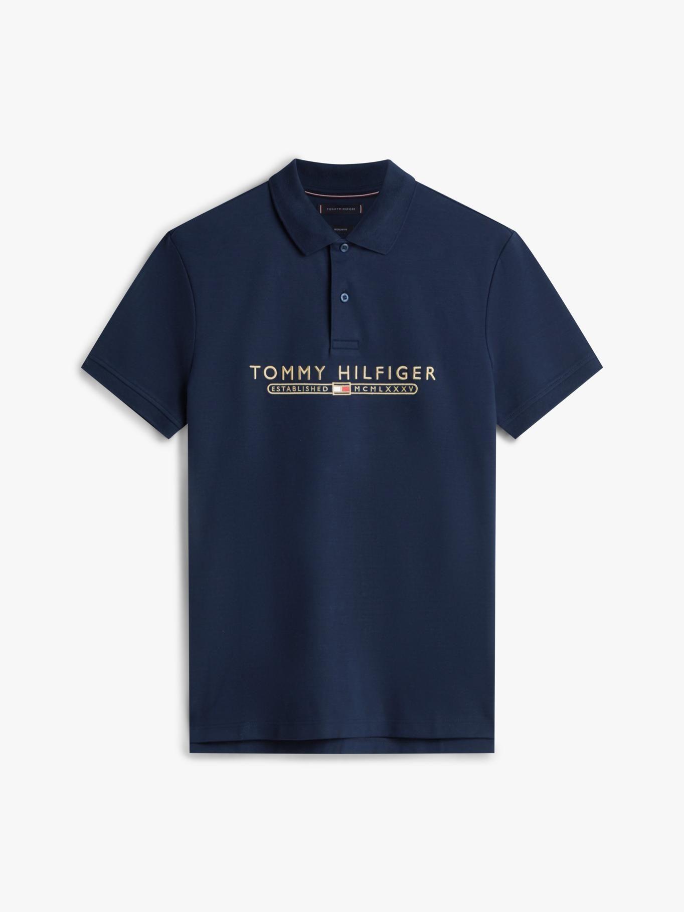 Polo Interlock Lux Regular Fit Tommy Hilfiger Azul-4