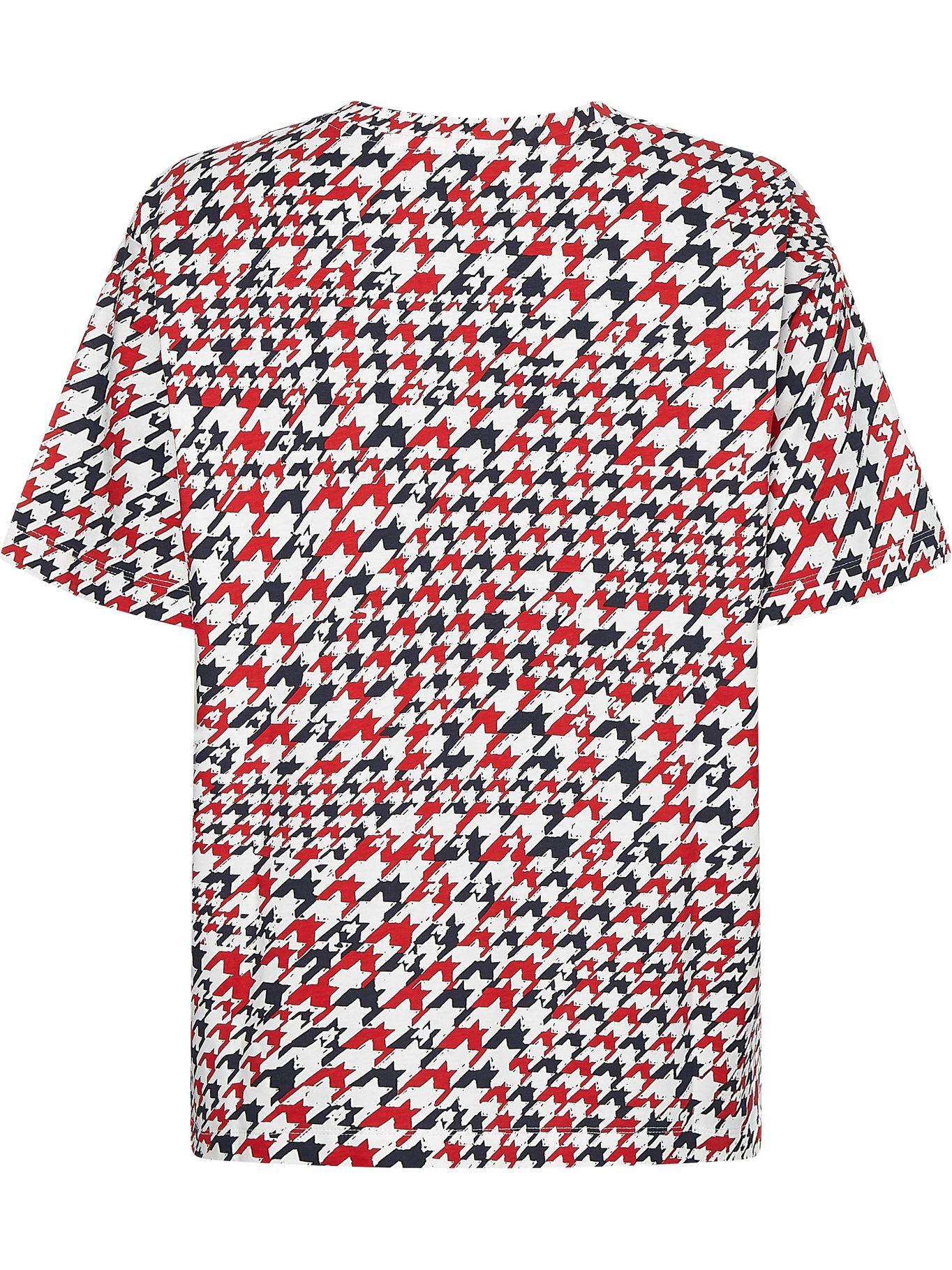 Polera Relaxed Print Rojo Tommy Hilfiger M2-1