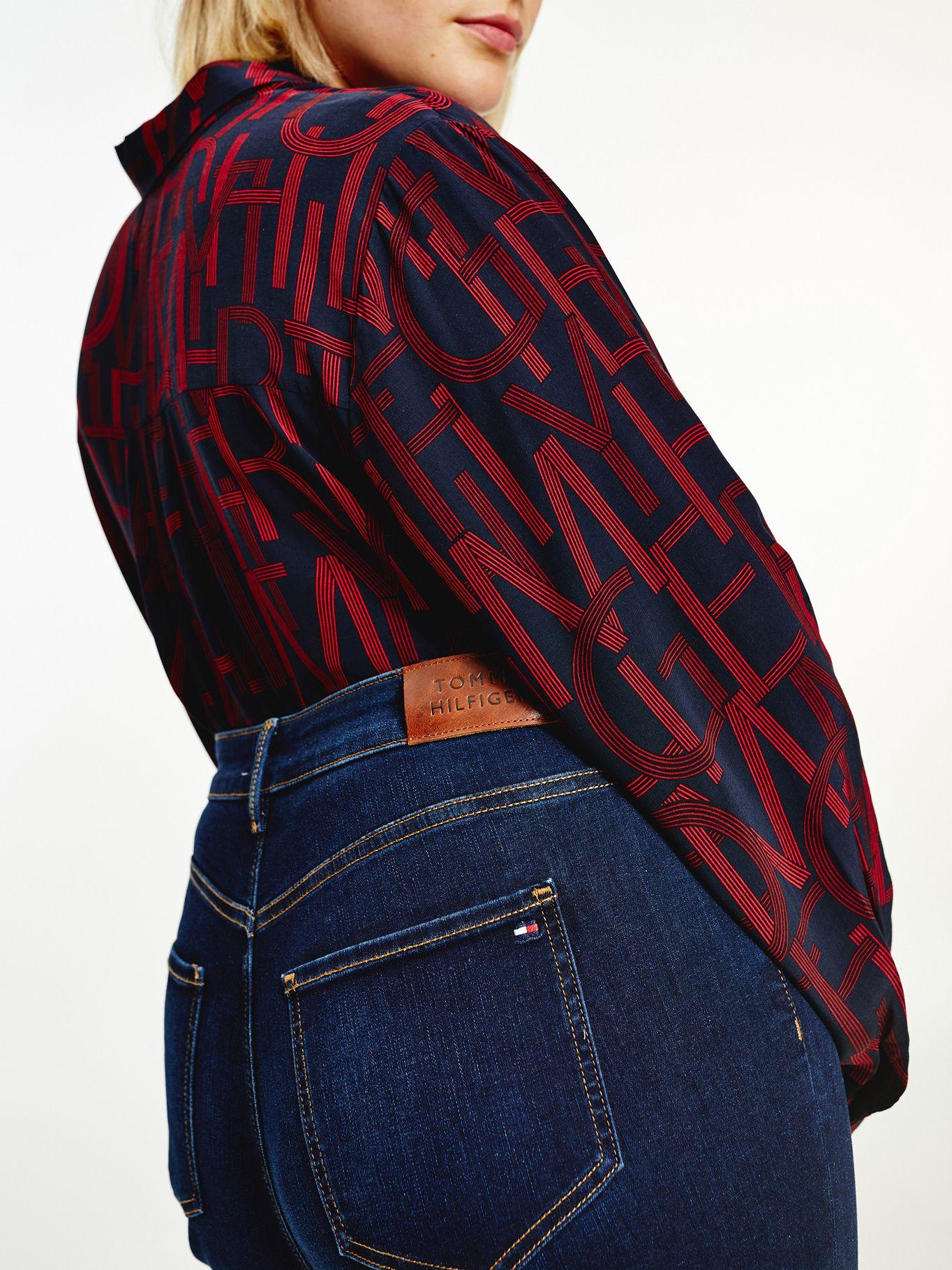 Jeans Curve Skinny De Talle Alto Azul Tommy Hilfiger-2