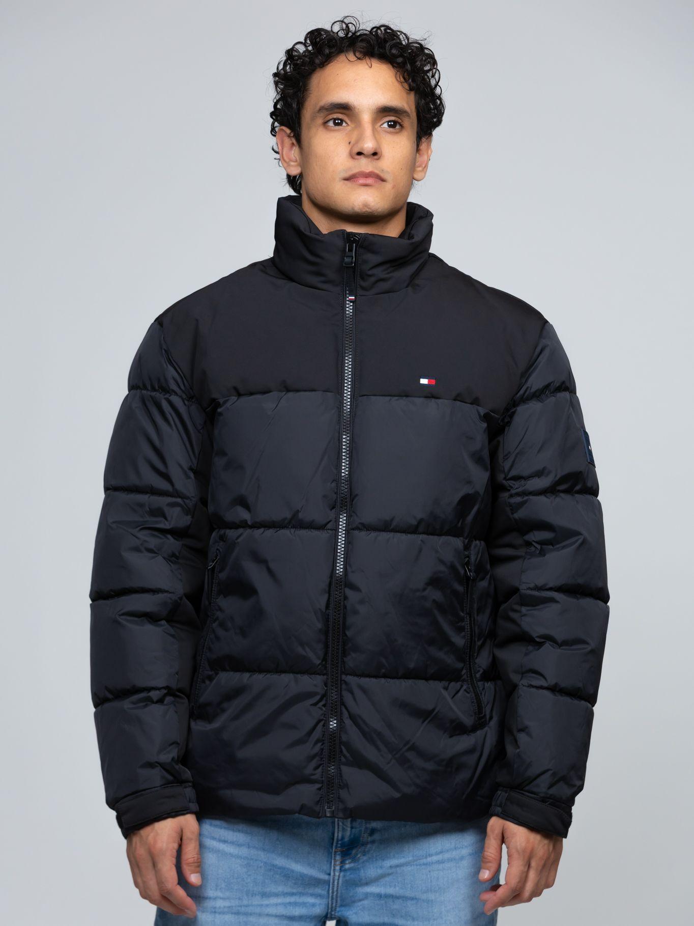Parka Cuello Alto Acolchada Negro Tommy Hilfiger-0