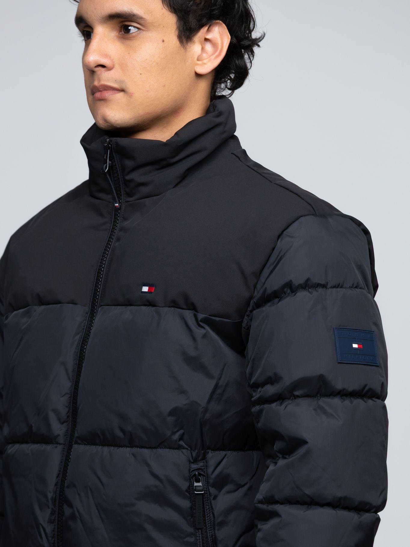 Parka Cuello Alto Acolchada Negro Tommy Hilfiger-4