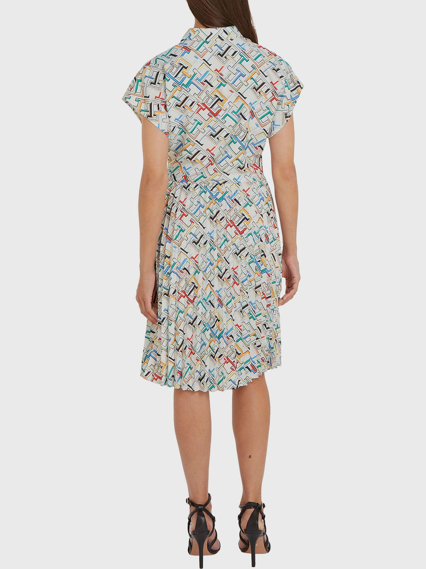 Vestido Estampado Monograma Multicolor Tommy Hilfiger-1