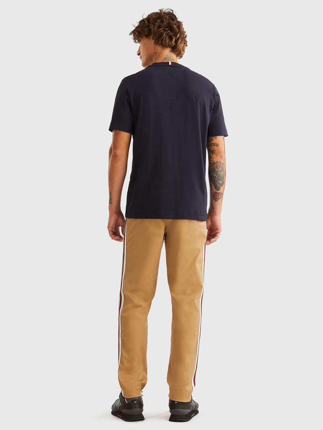 Polera Icon Crest Stripe Logo Azul Tommy Hilfiger-2