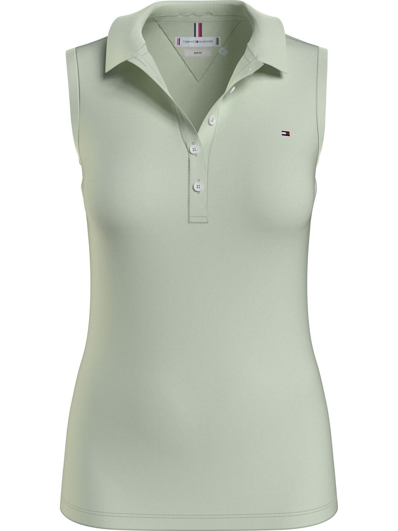 Polo Sin Mangas Cotton Verde Tommy Hilfiger JN2-0