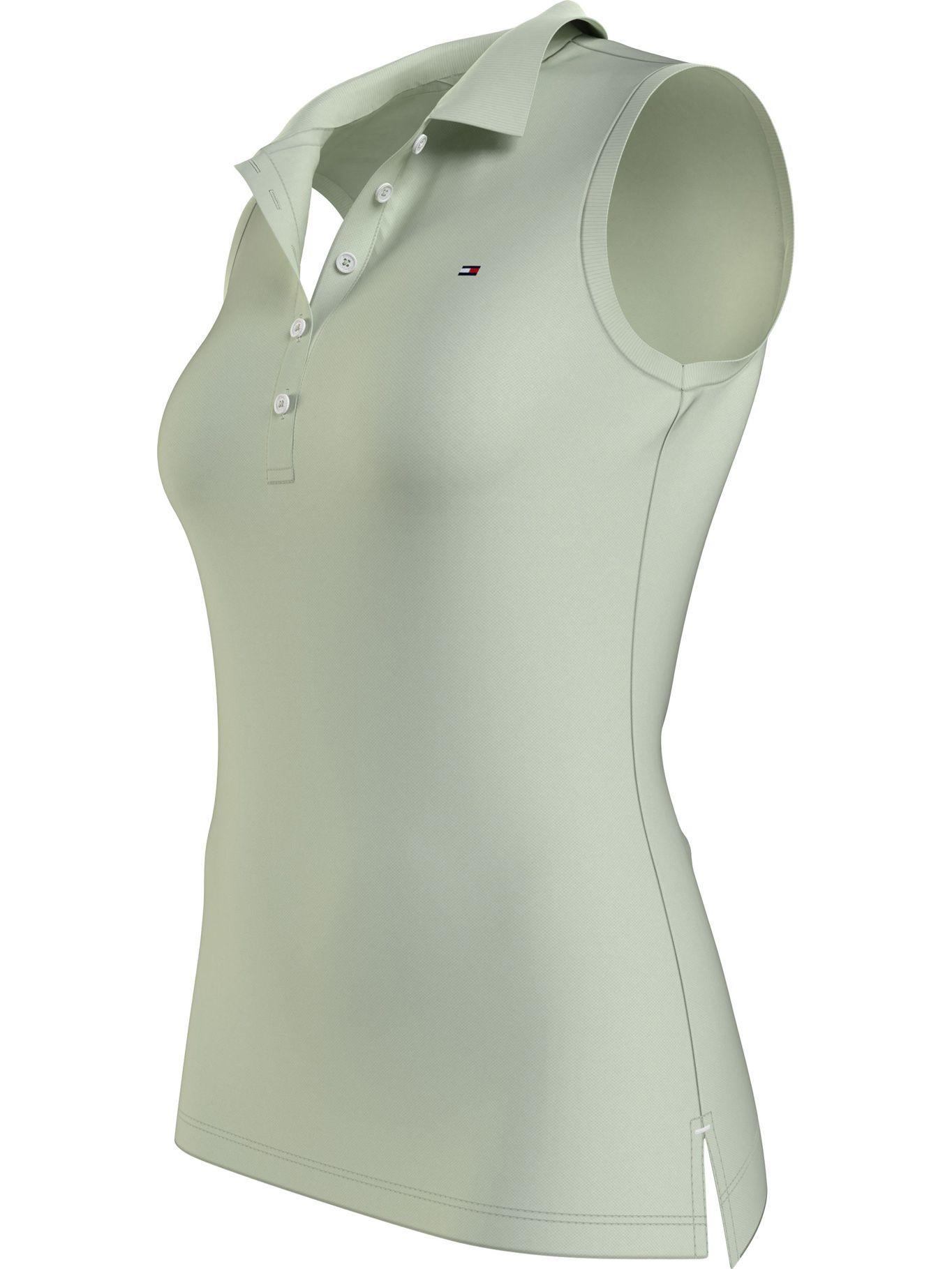 Polo Sin Mangas Cotton Verde Tommy Hilfiger JN2-2