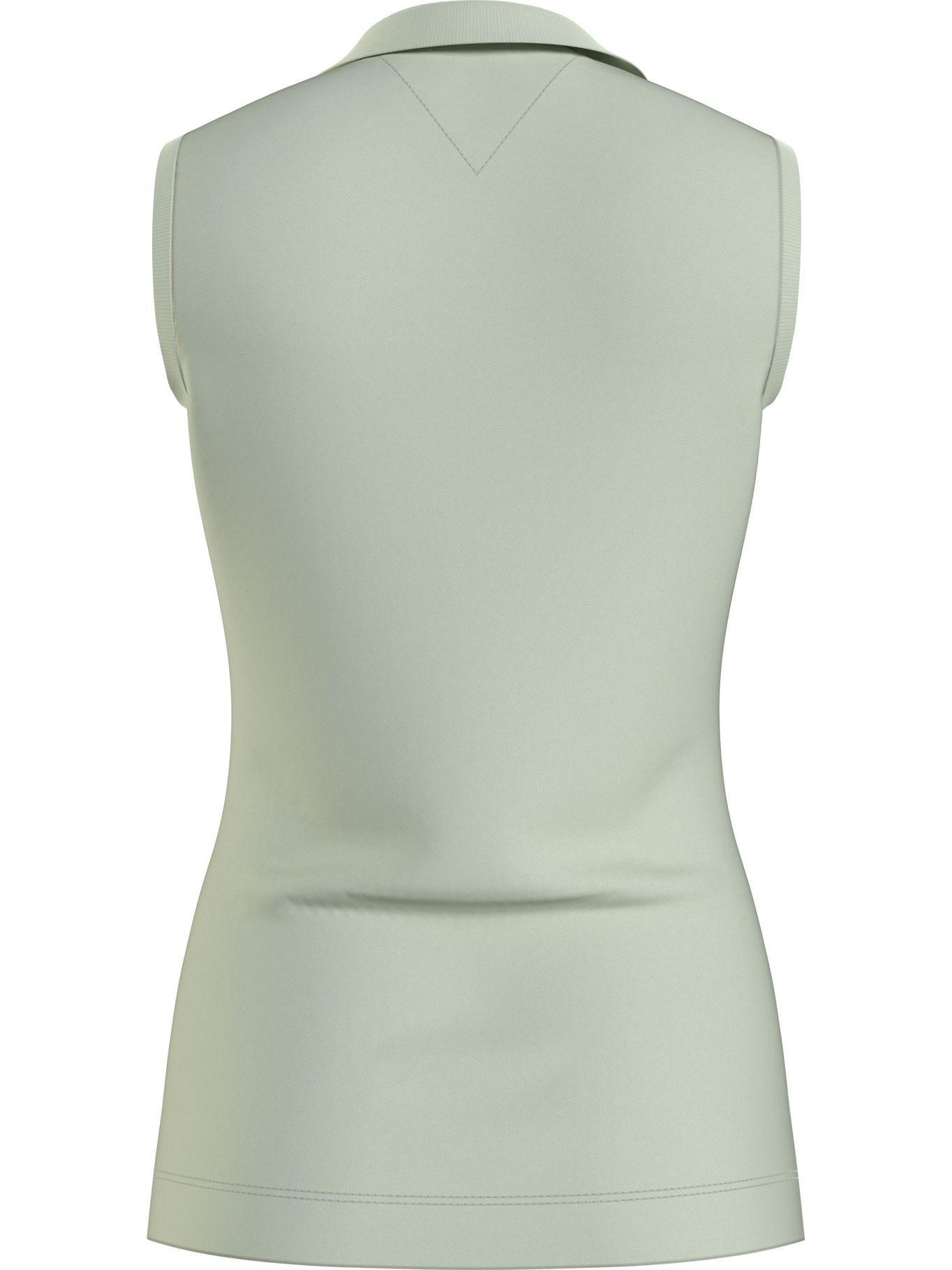 Polo Sin Mangas Cotton Verde Tommy Hilfiger JN2-1