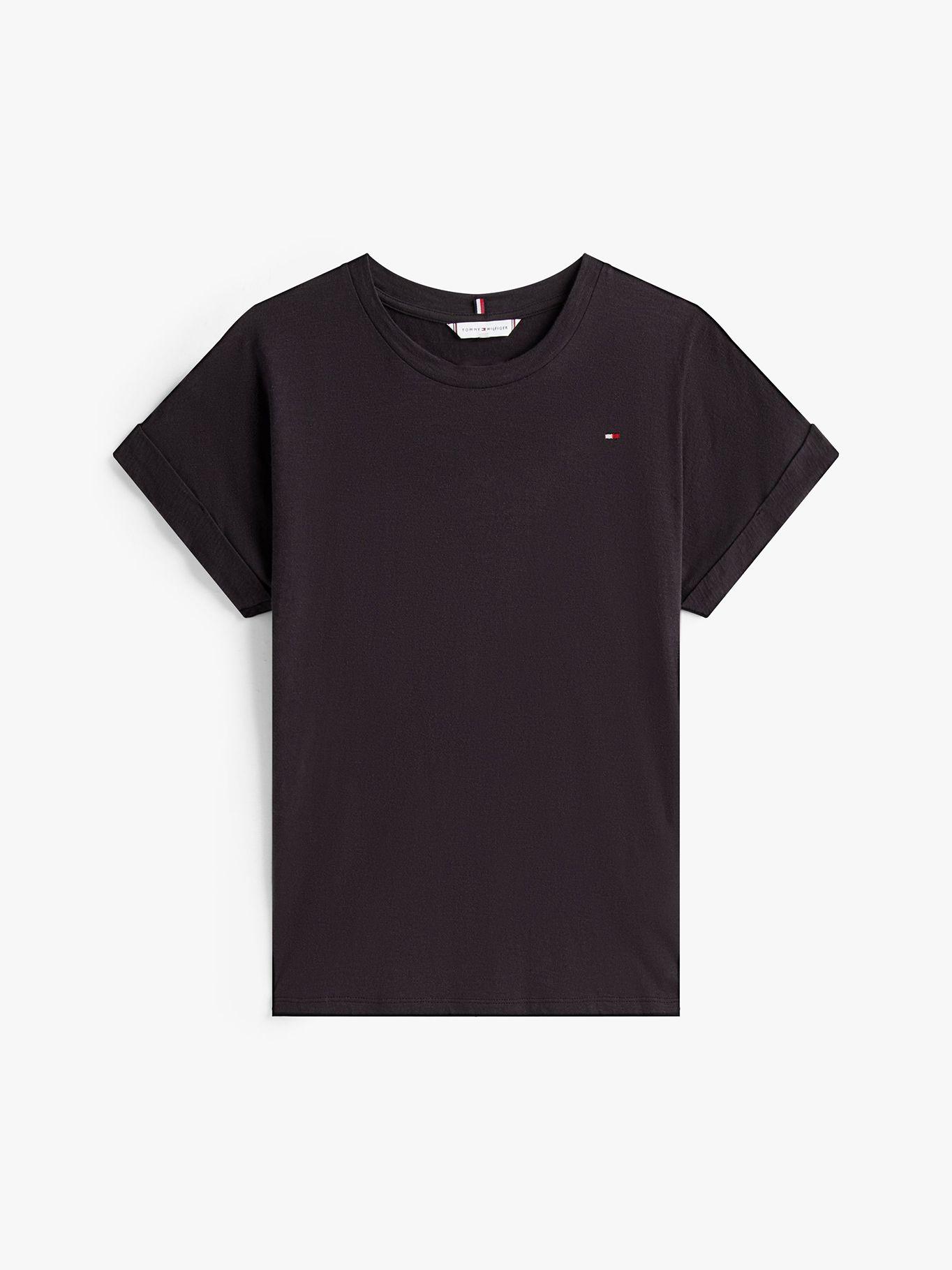 Polera Texturizada Con Logo Negro BDS Tommy Hilfiger-4