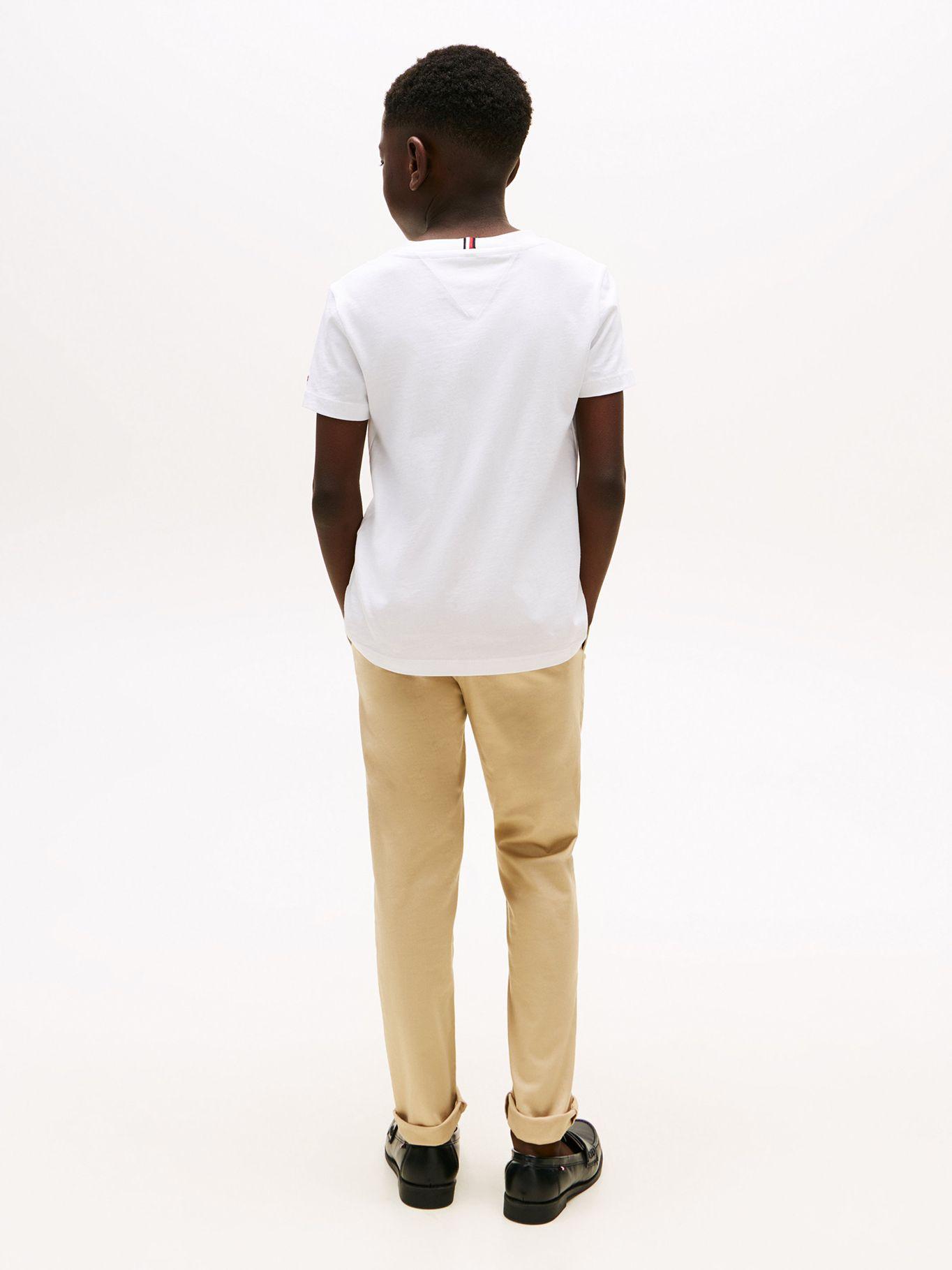 Polera Script Flag Logo Blanco Tommy Hilfiger-2