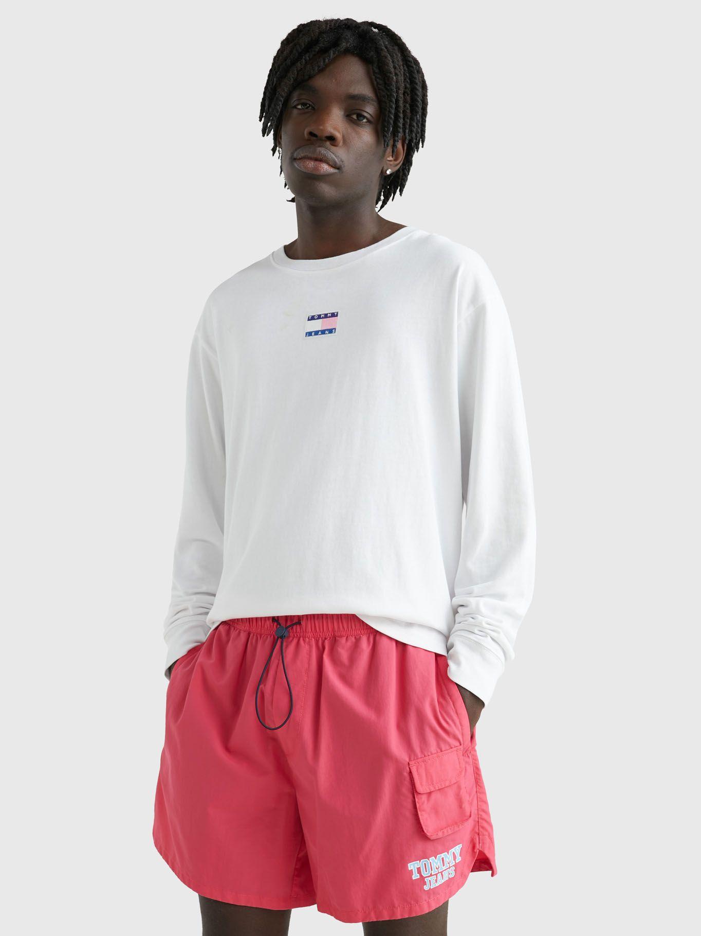 Polera Relaxed Universitaria Blanco Tommy Jeans-0