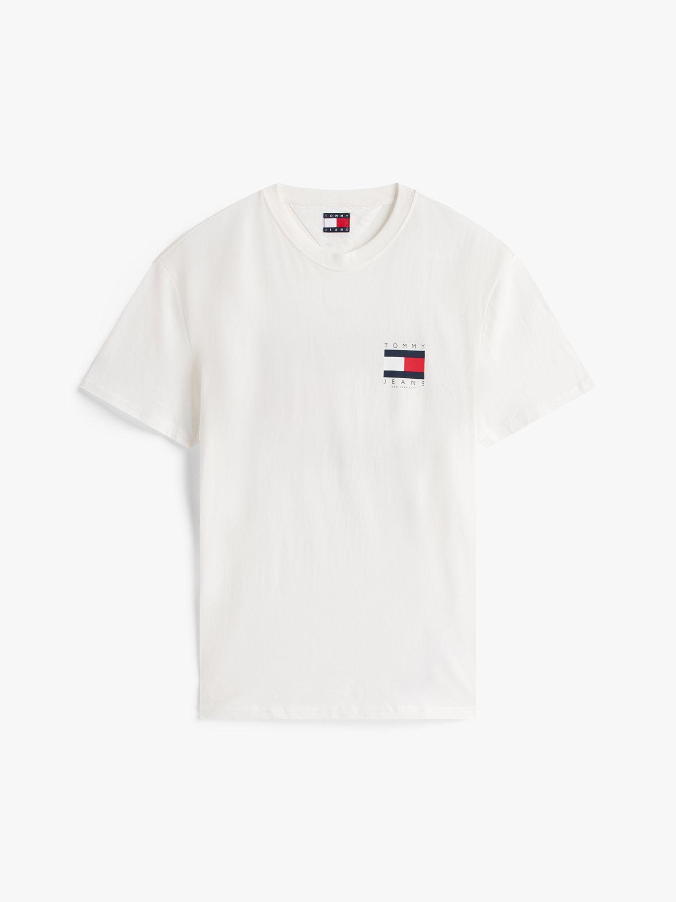 Polera Flag Graphic Backprint Blanco YBL Tommy Jeans-4