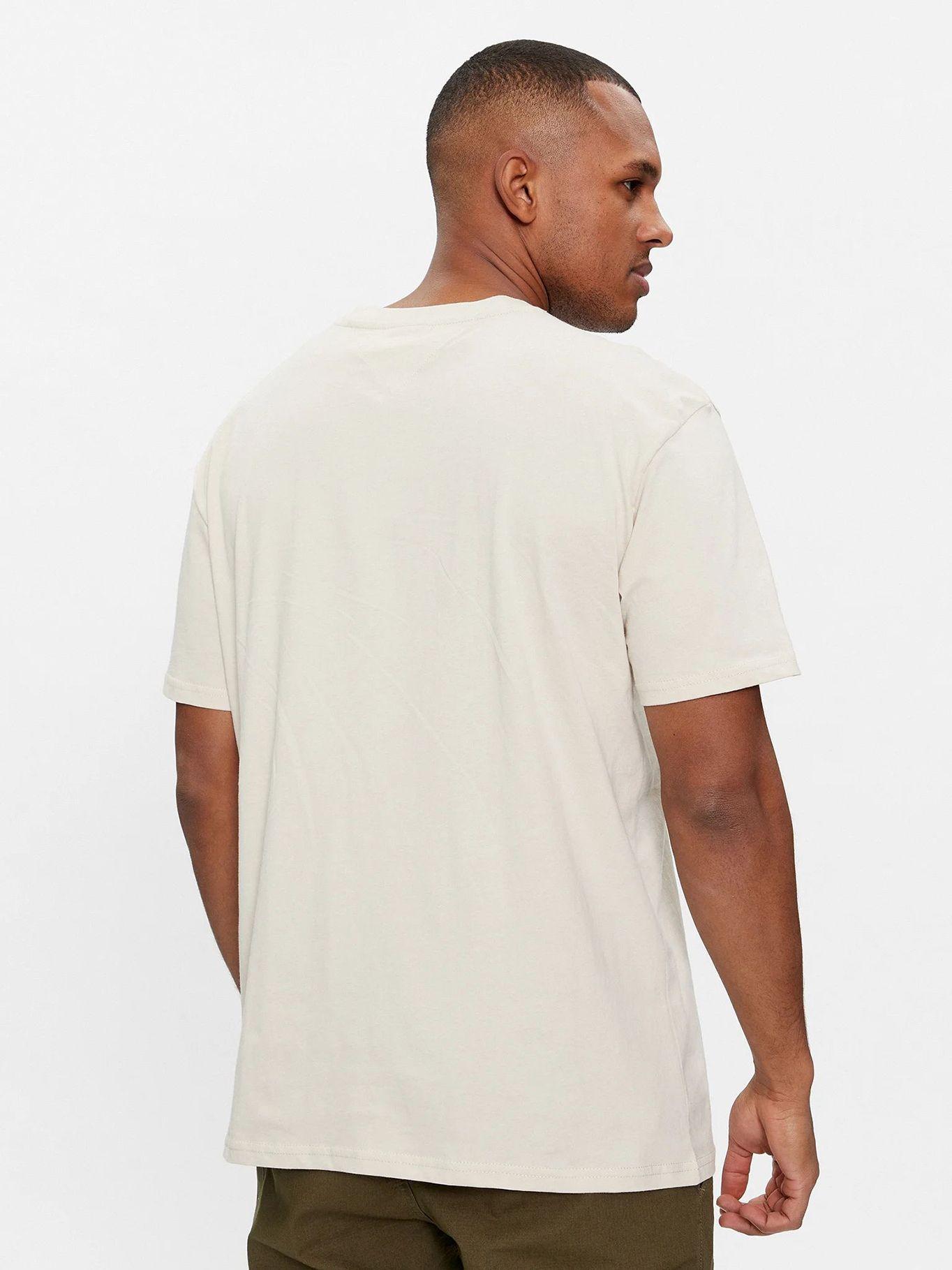 Polera Regular Linear Logo Beige Tommy Jeans-2