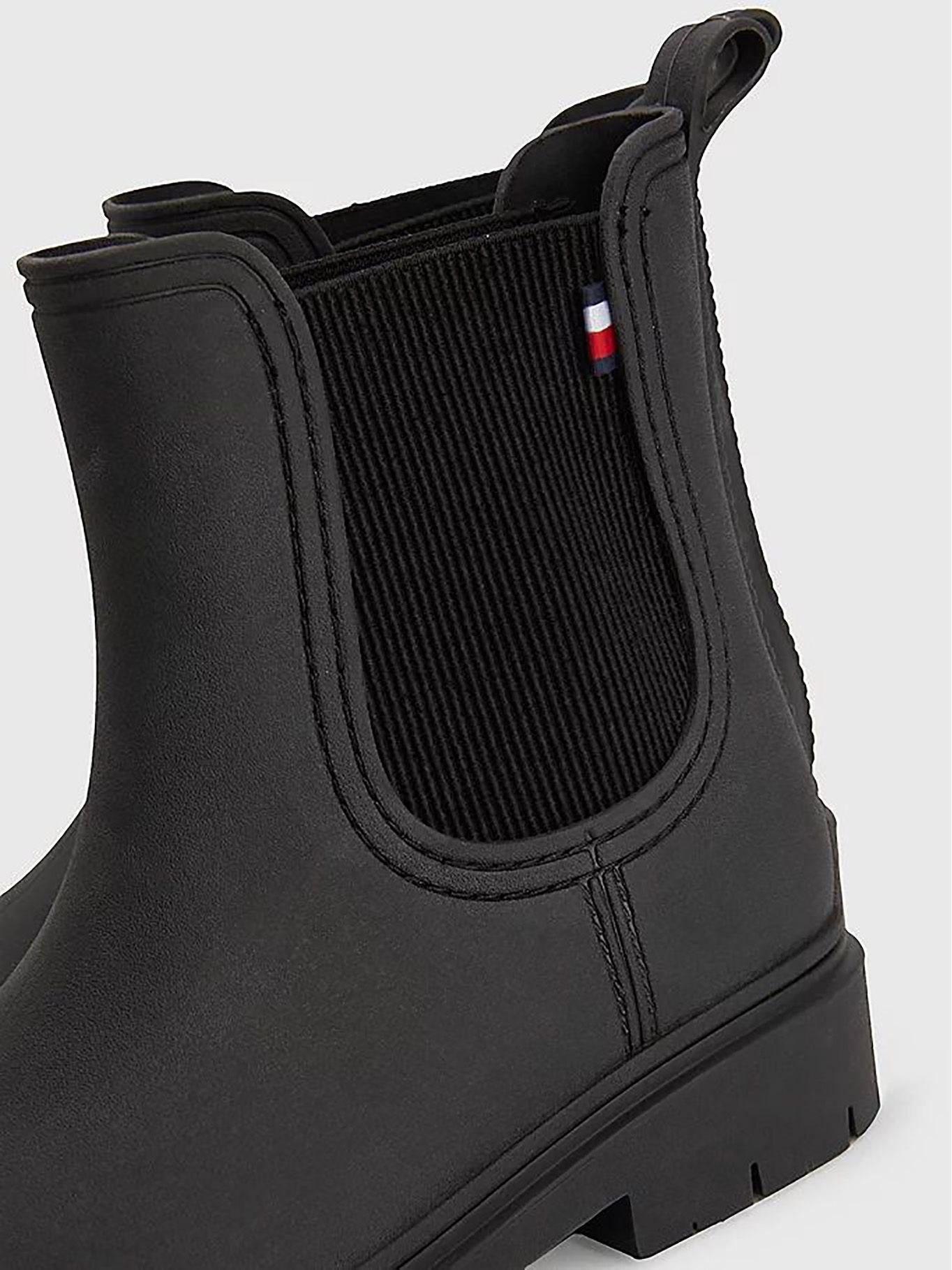 Botas De Lluvia Chelsea Negro Tommy Hilfiger-2