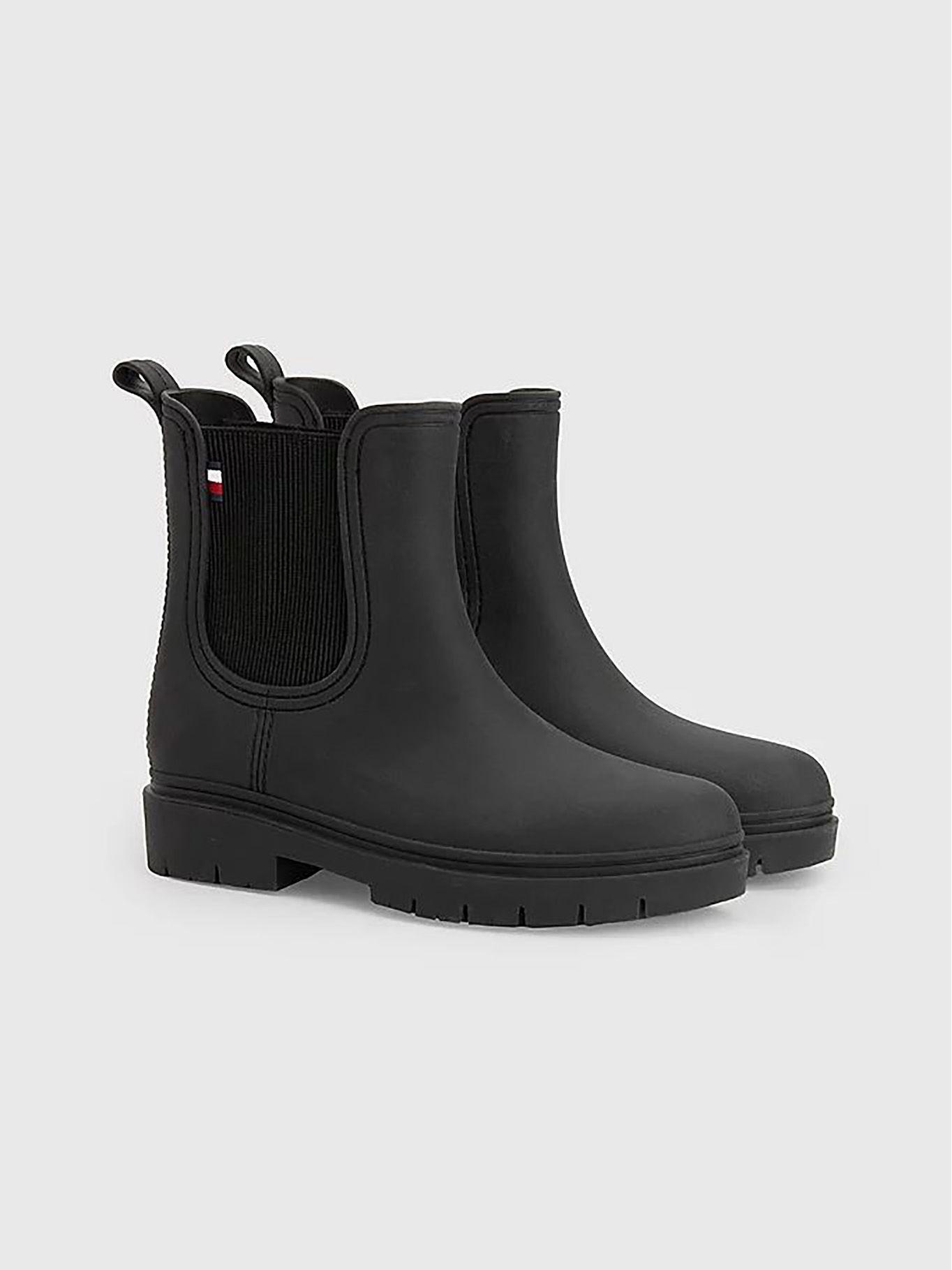 Botas De Lluvia Chelsea Negro Tommy Hilfiger-0