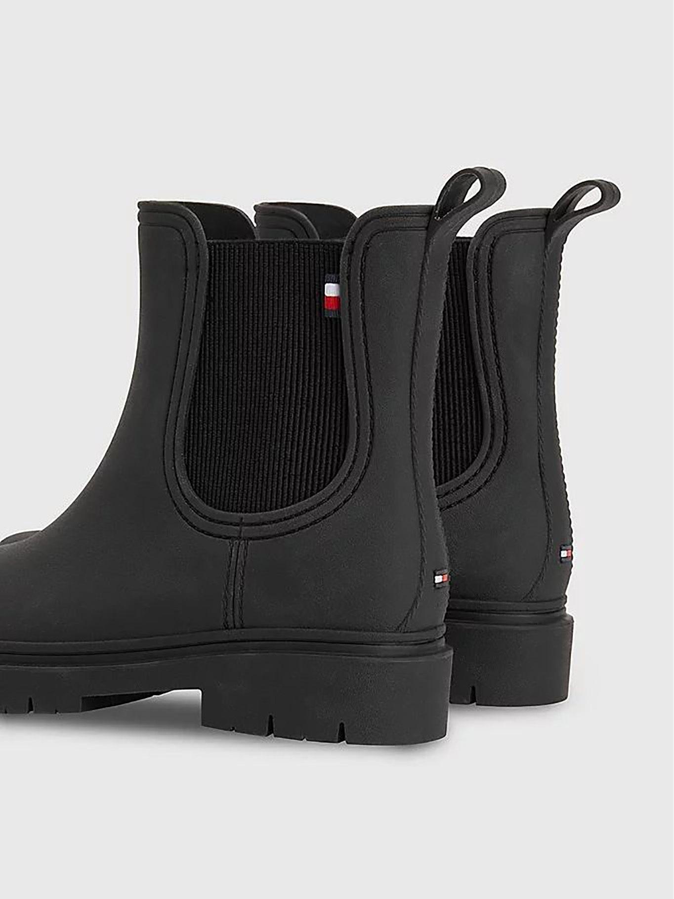 Botas De Lluvia Chelsea Negro Tommy Hilfiger-1
