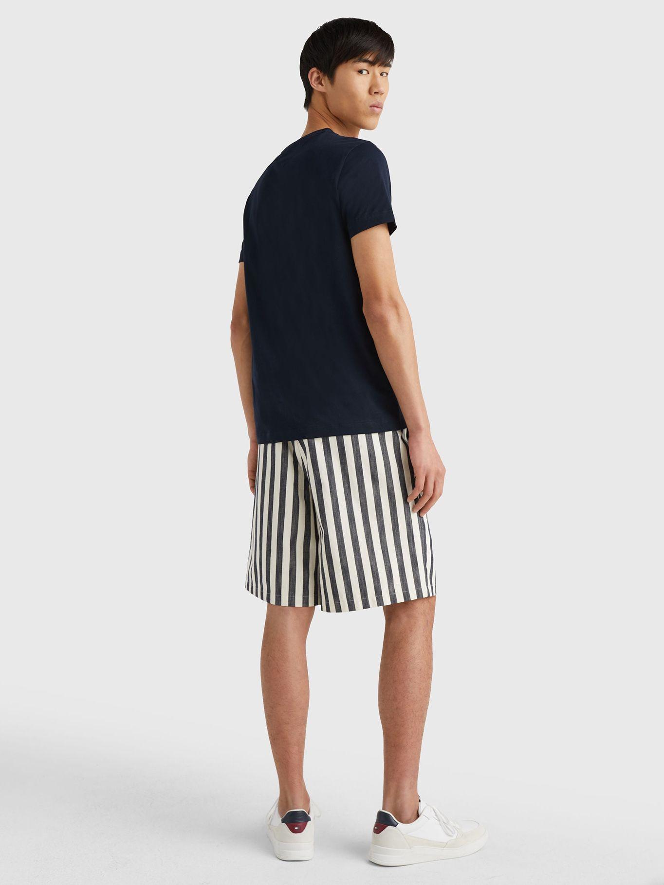 Polera Logo Curve Slim Fit Azul Tommy Hilfiger-2