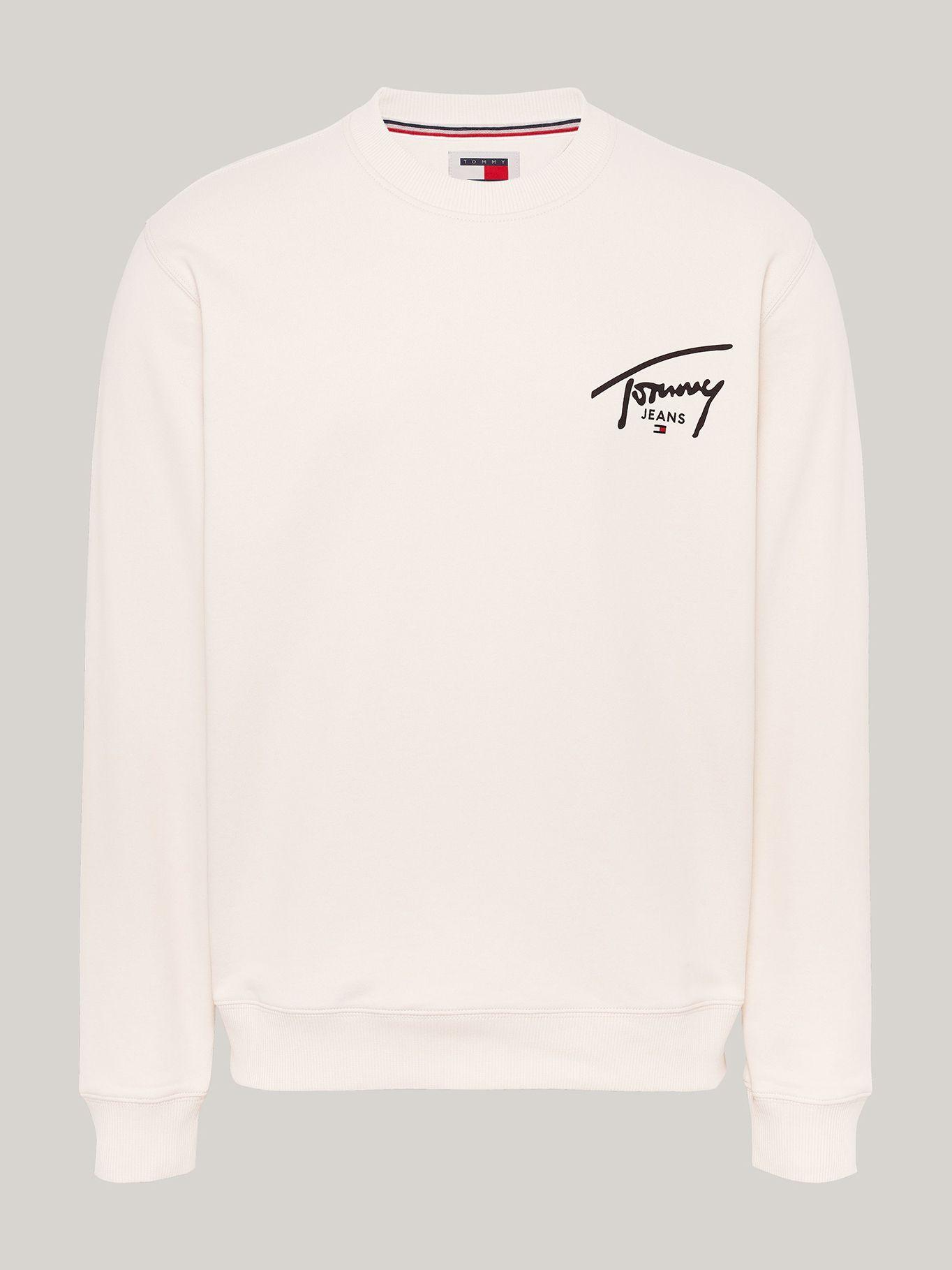 Polerón Con Logo Signature Beige Tommy Jeans-4