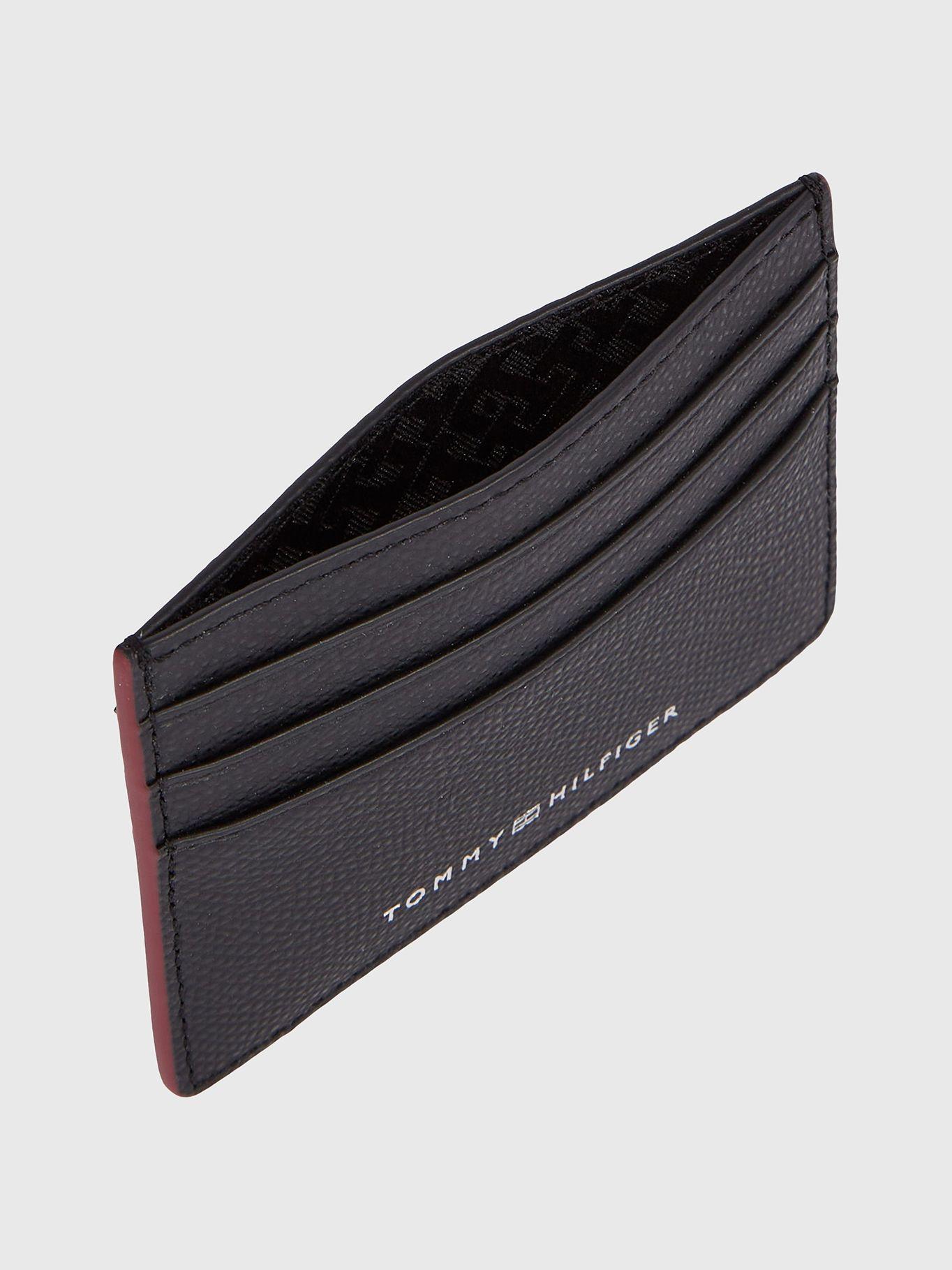 Tarjetero Cuero Solid Negro Tommy Hilfiger-2