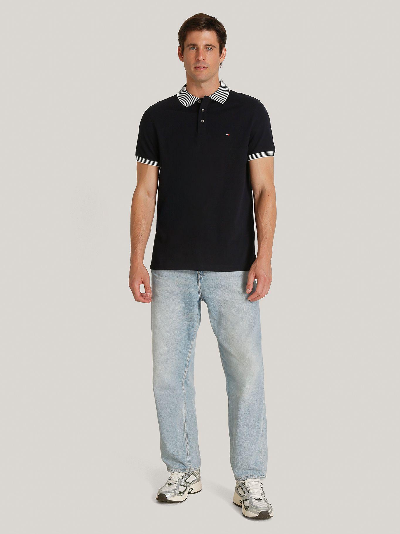 Polo Con Rayas Regular Fit Azul Tommy Hilfiger-1