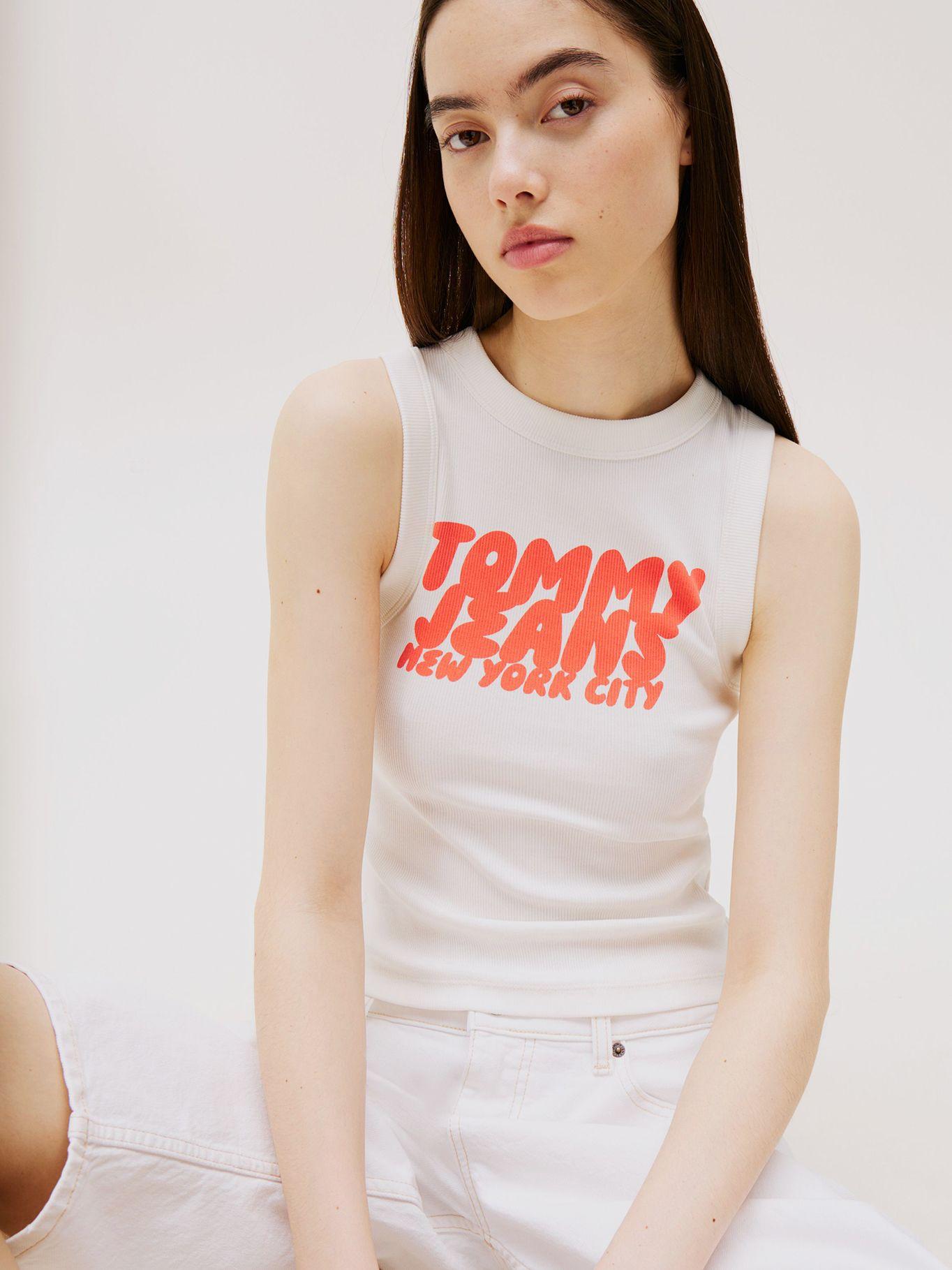 Polera Bubble Con Logo Blanco Tommy Jeans-3