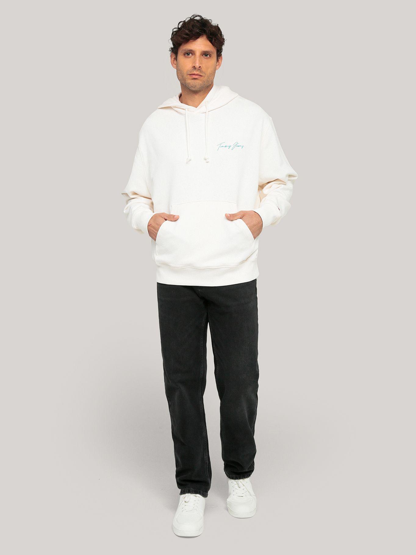Polerón Hoodie Beach Club Graphic Blanco Tommy Jeans-1