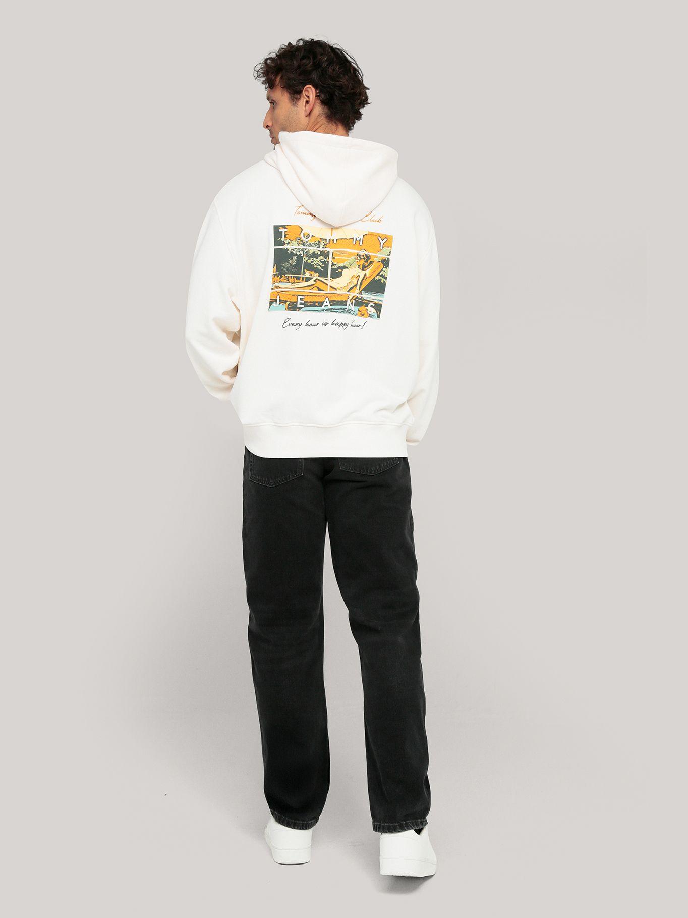 Polerón Hoodie Beach Club Graphic Blanco Tommy Jeans-2