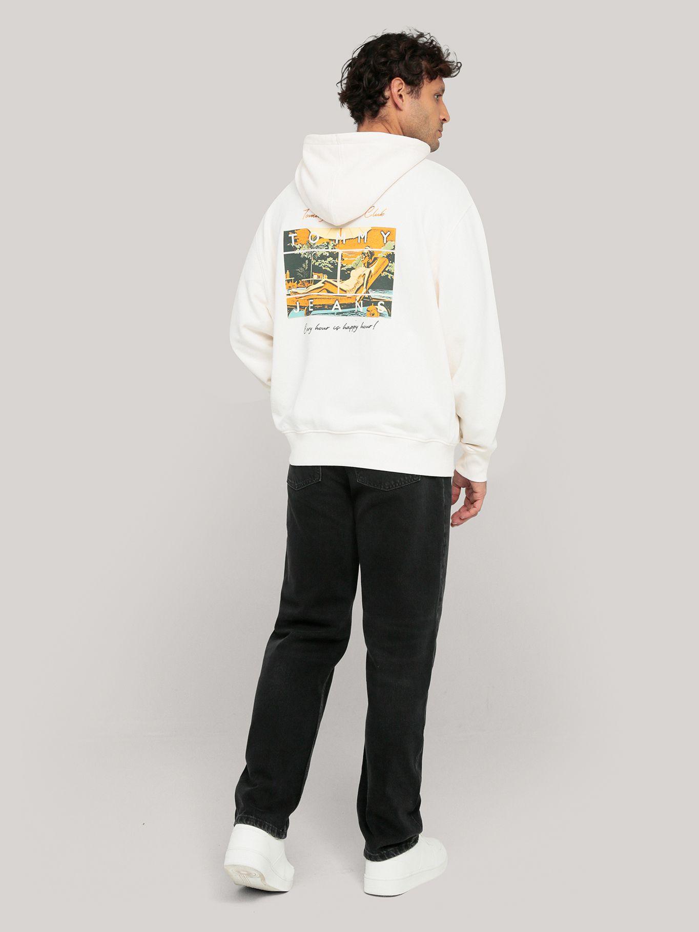 Polerón Hoodie Beach Club Graphic Blanco Tommy Jeans-3